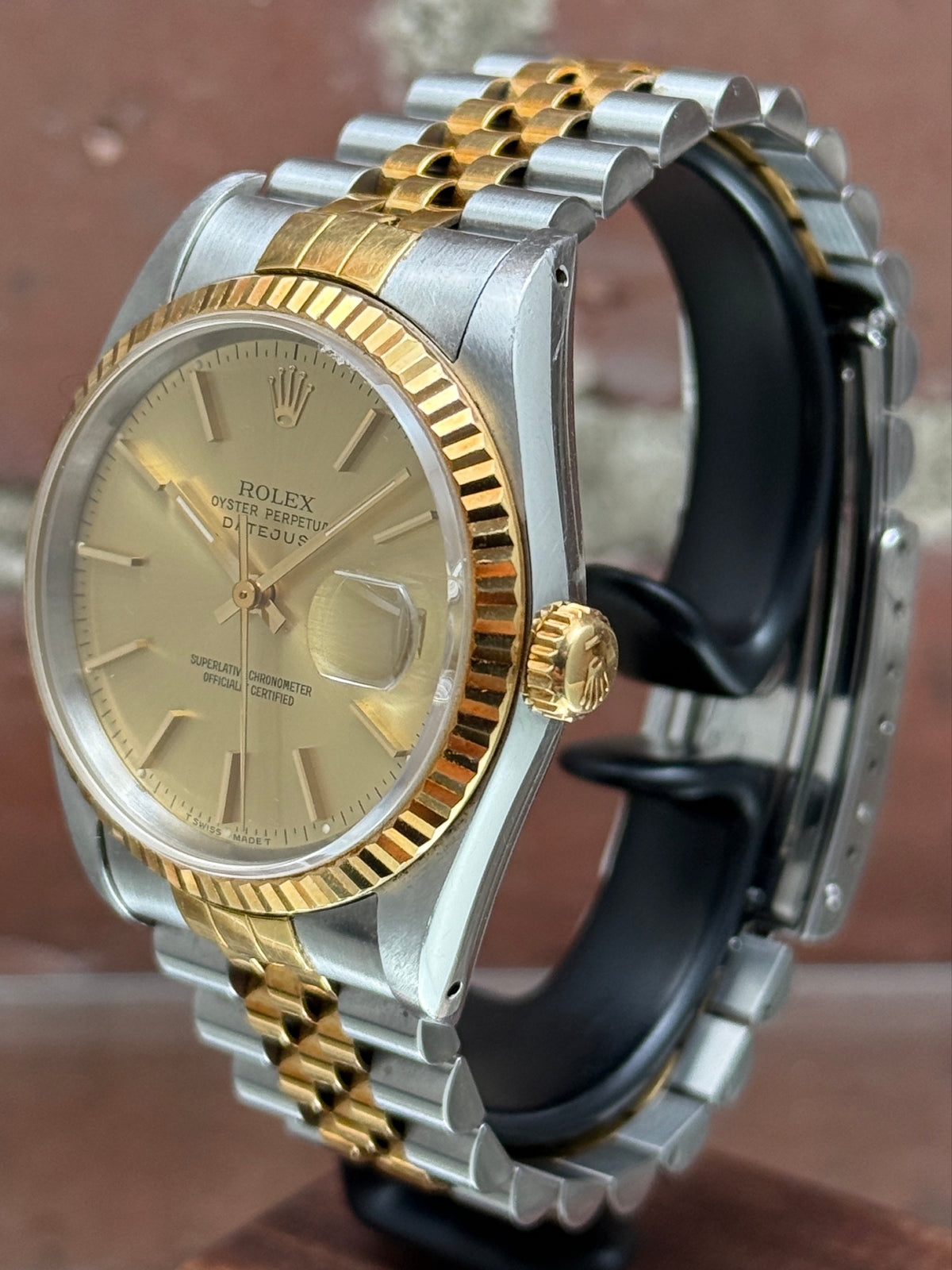 Pre-owned Rolex Datejust 36 16233 | Gold and steel Gold