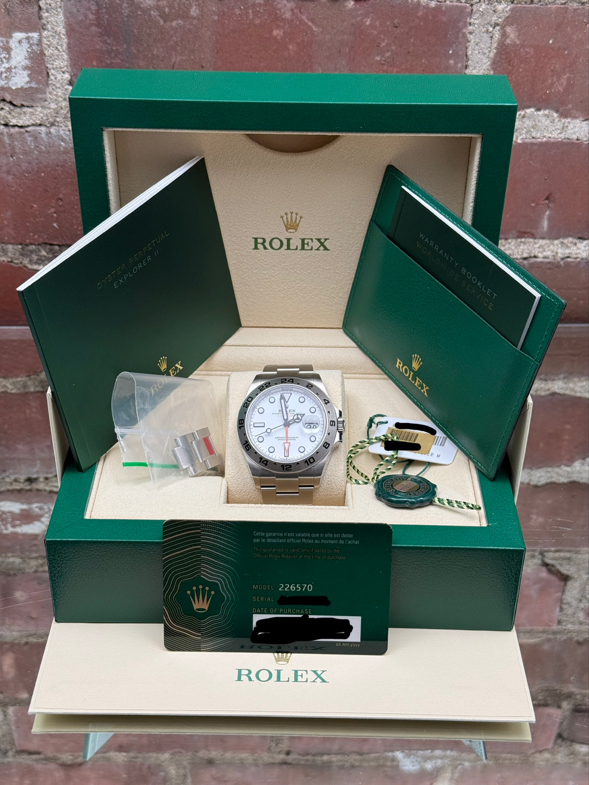 Pre-owned Rolex Explorer II 226570 | Steel White