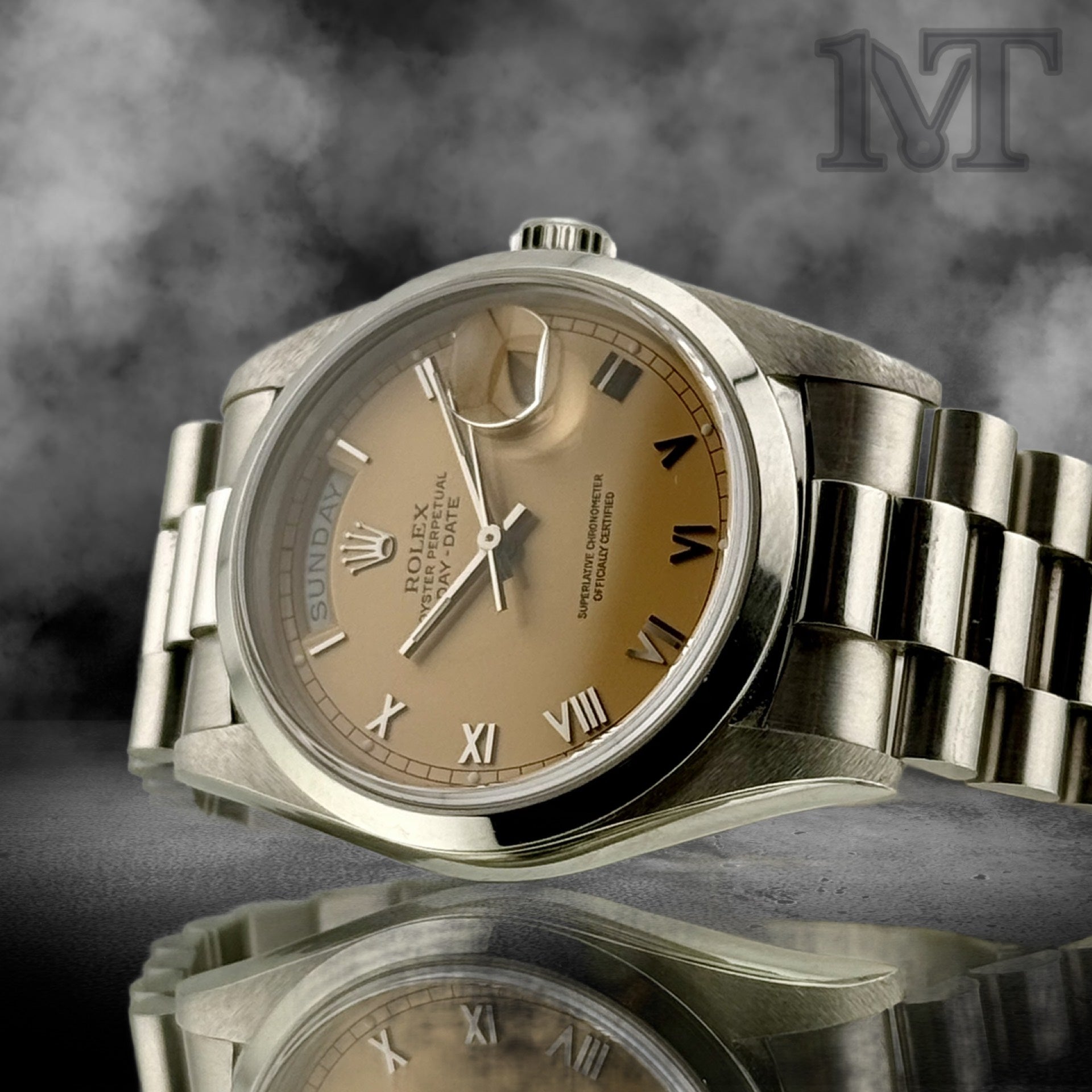 Rolex Platinum Daydate Salmon Dial 18206
