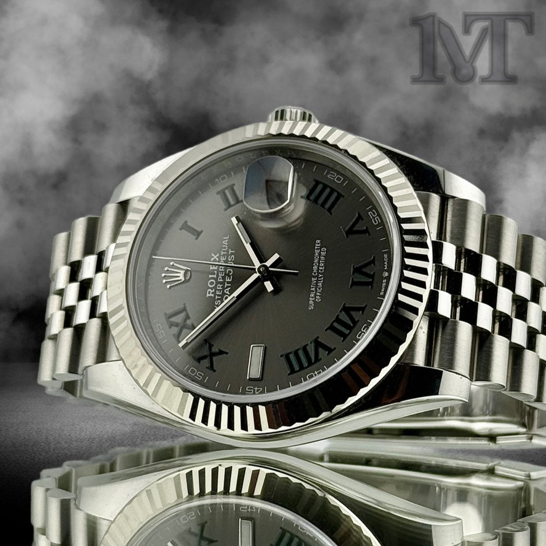 Rolex Datejust 41 Wimbledon Slate Green Roman Dial 126334