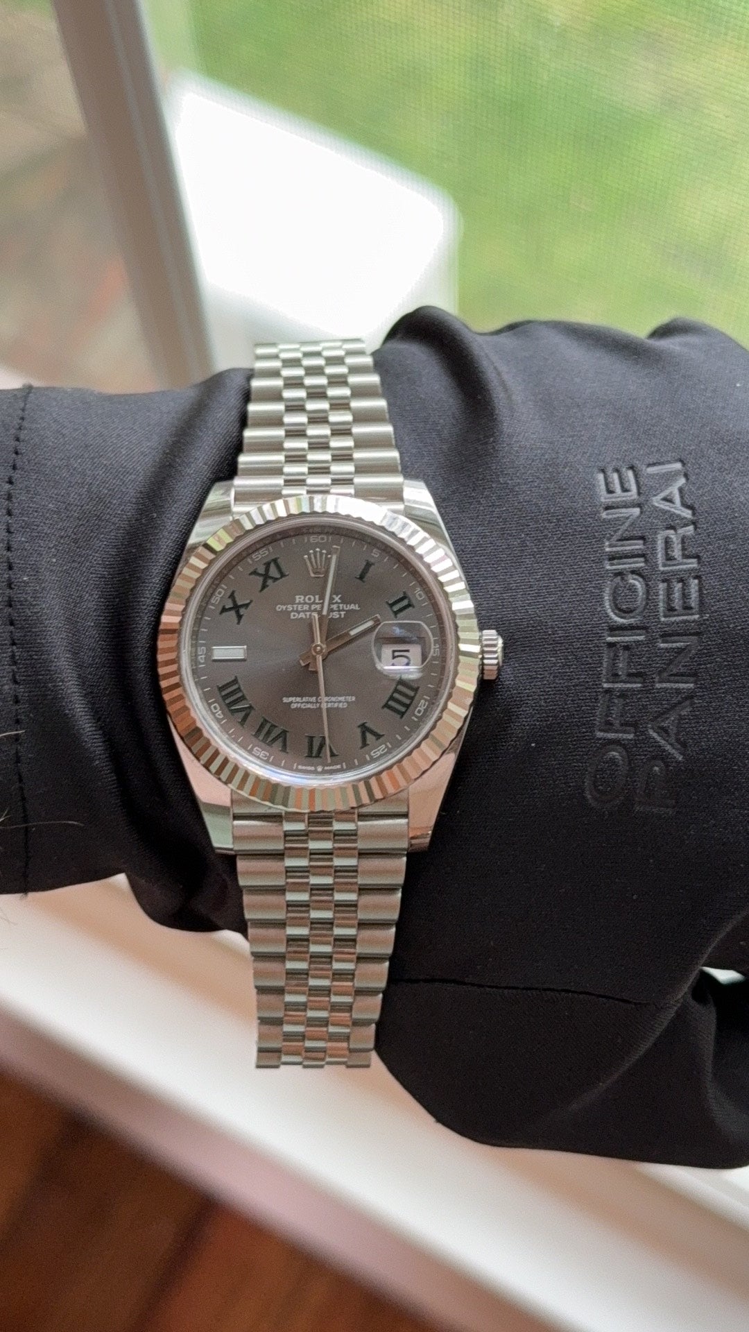 Rolex Datejust 41 Wimbledon Slate Green Roman Dial 126334