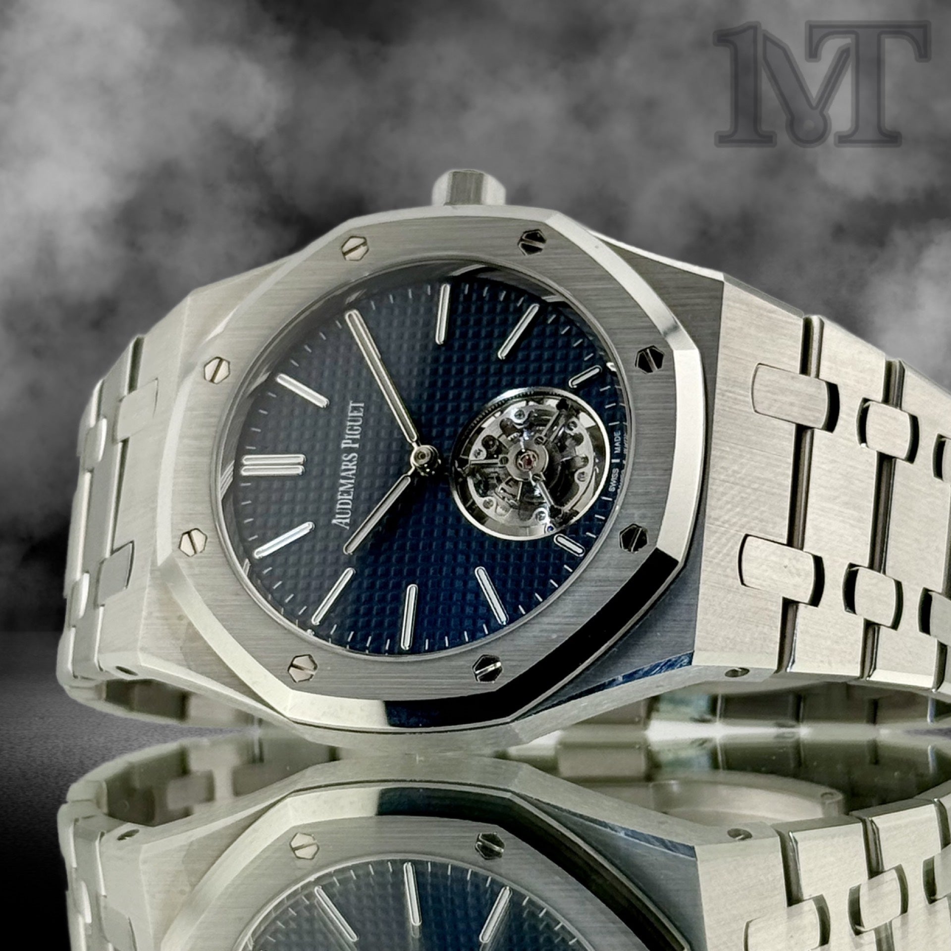 Audemars Piguet Royal Oak Flying Tourbillion Extra-Thin (RD#3) Blue Dial 26670ST.OO.1240ST.02