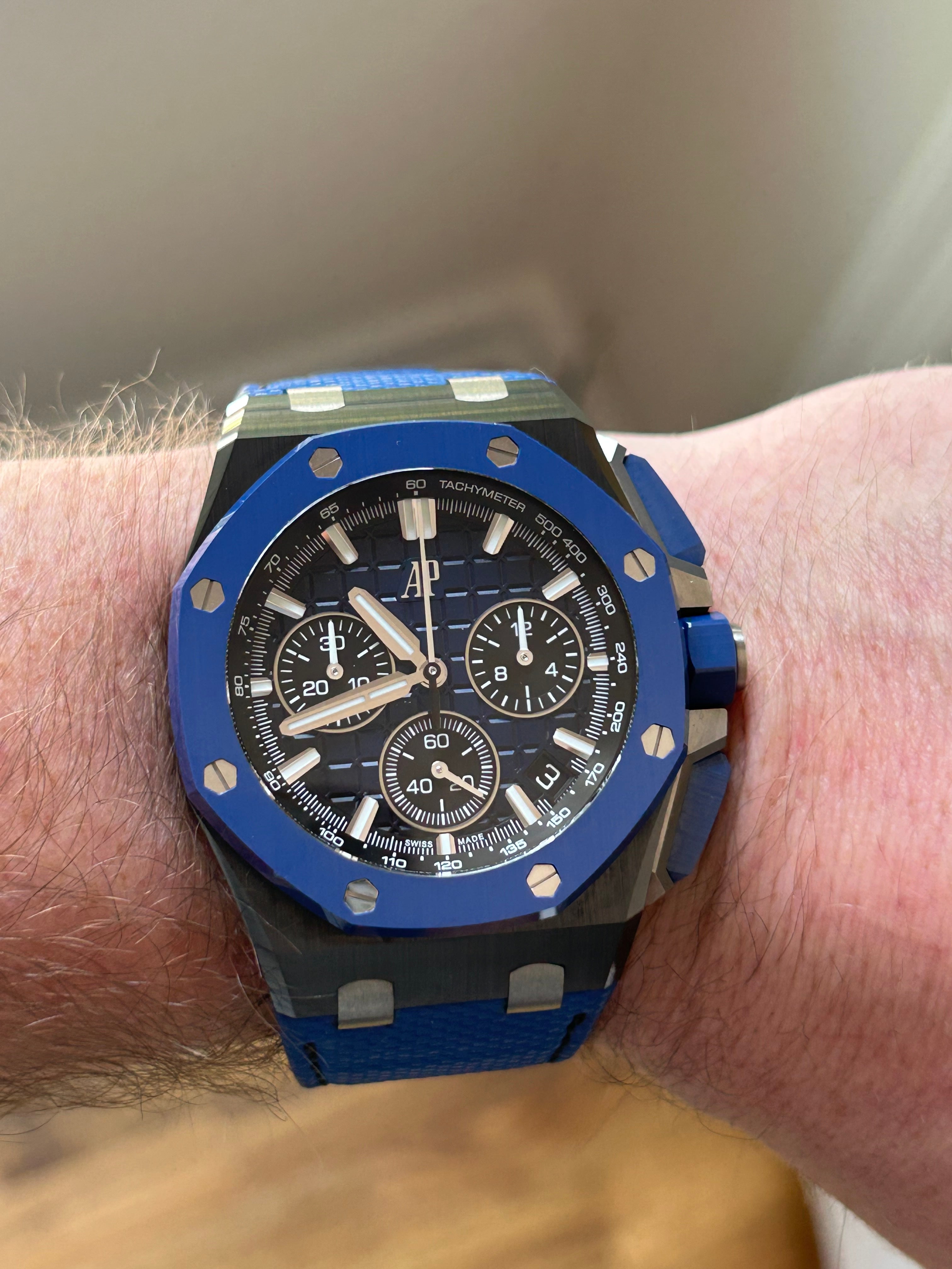 Audemars Piguet Offshore Selfwinding Chronograph Blue Dial 26420CE.OO.A043VE.01