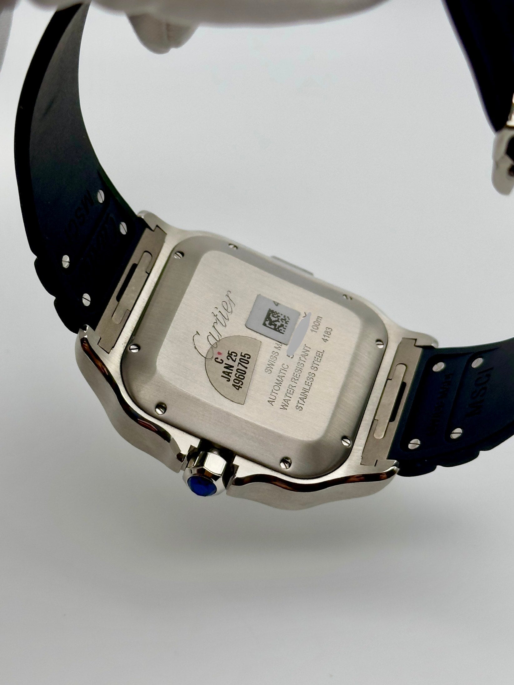 Cartier Santos Chronograph Silver Dial WSSA0017