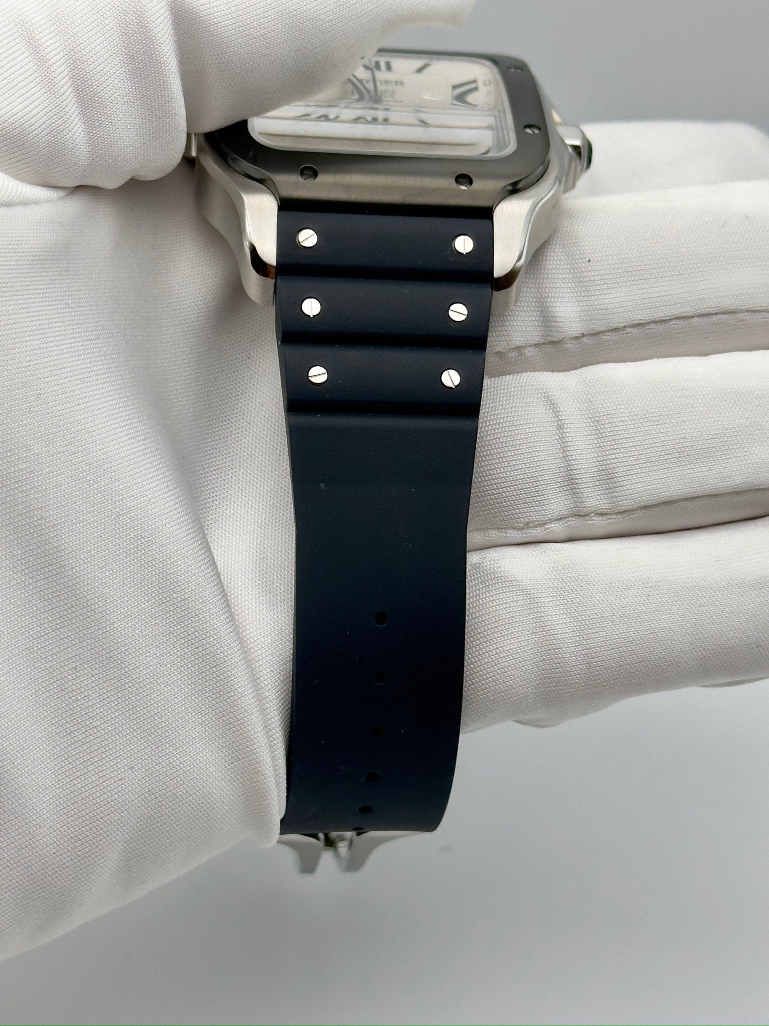 Cartier Santos Chronograph Silver Dial WSSA0017