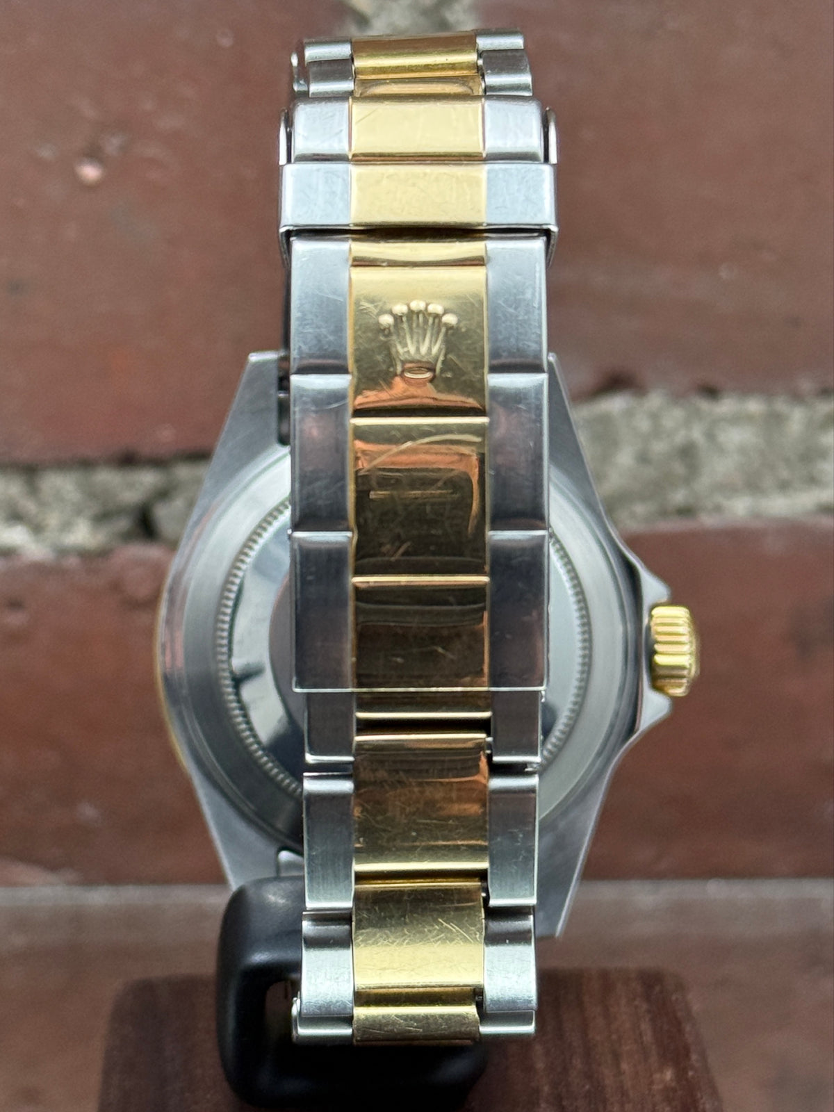 Pre-owned Rolex Submariner Date 16613 | Gold and steel Blue