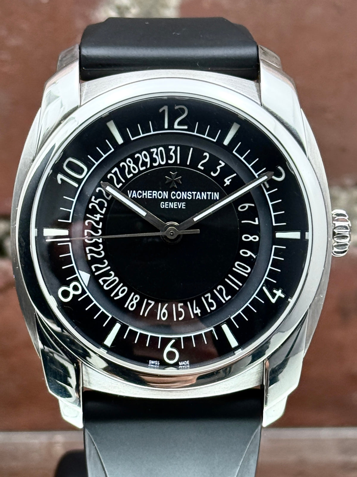 Pre-owned Vacheron Constantin Quai De L'ile 4500S/000A-B196 | Steel Black