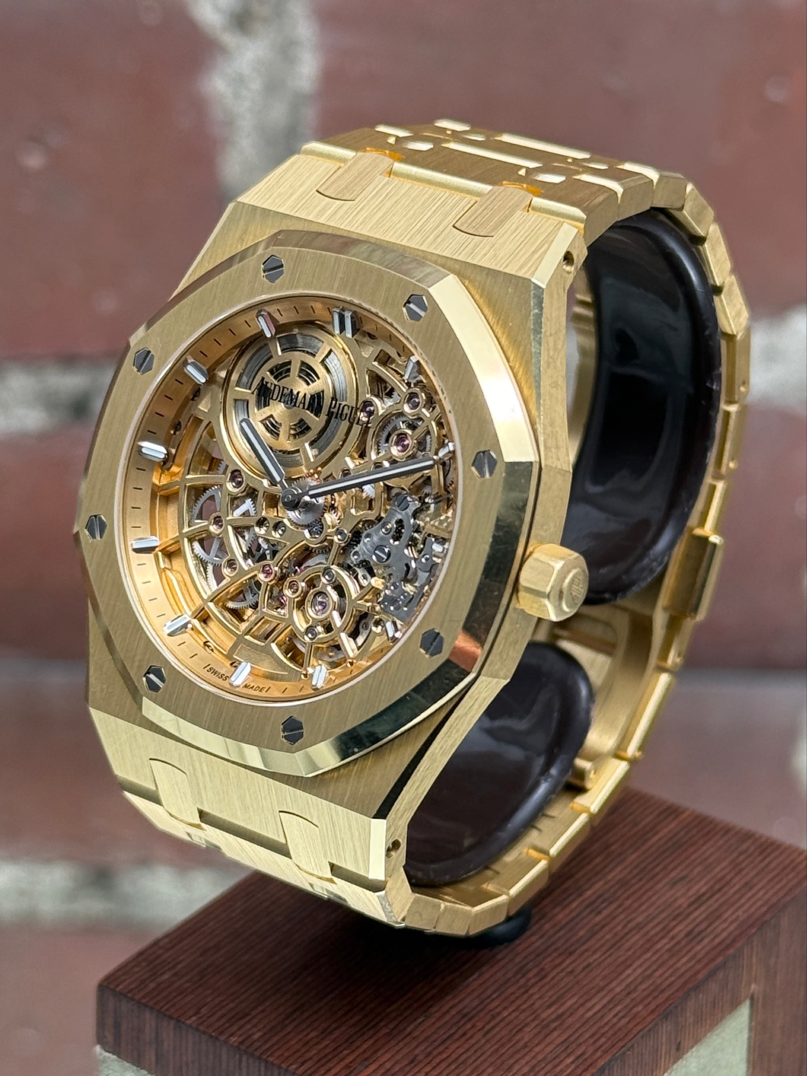 Audemars Piguet "jumbo" Extra-thin Openworked Royal Oak