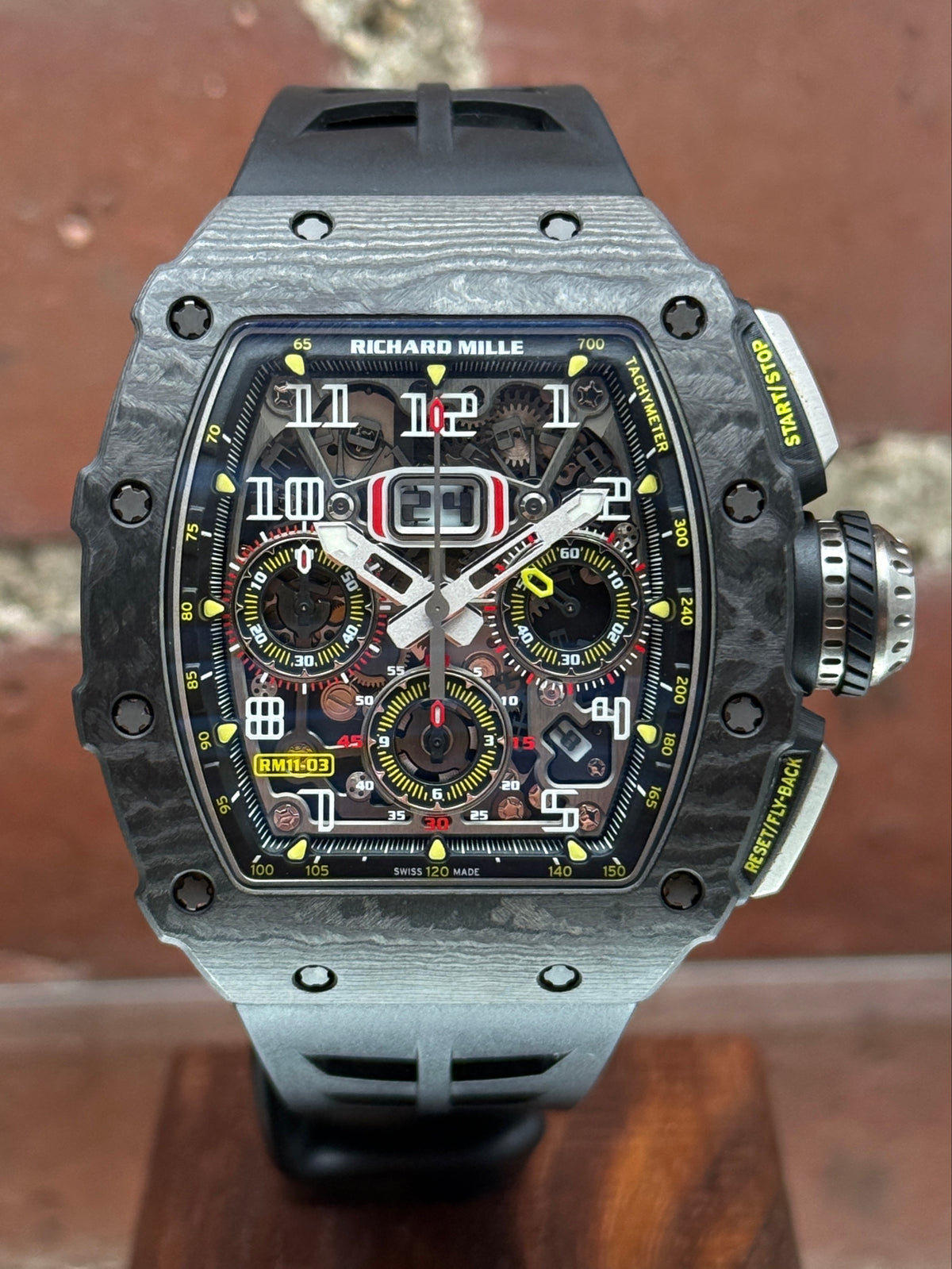 Pre-owned Richard Mille 11-03 Carbon RM11-03 CA-FQ | Carbon Transparent