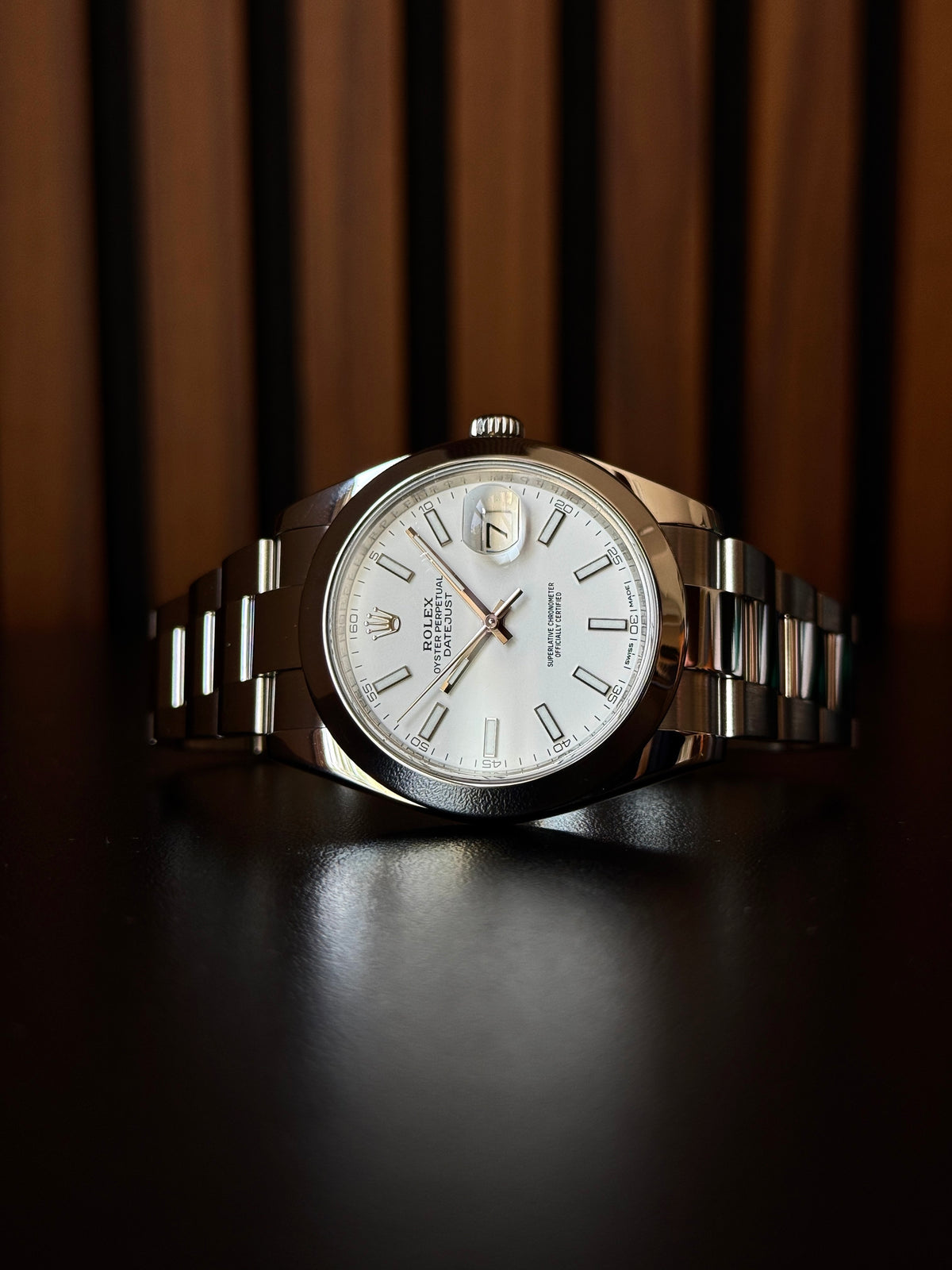 Pre-owned Rolex Datejust 41 126300 | steel white