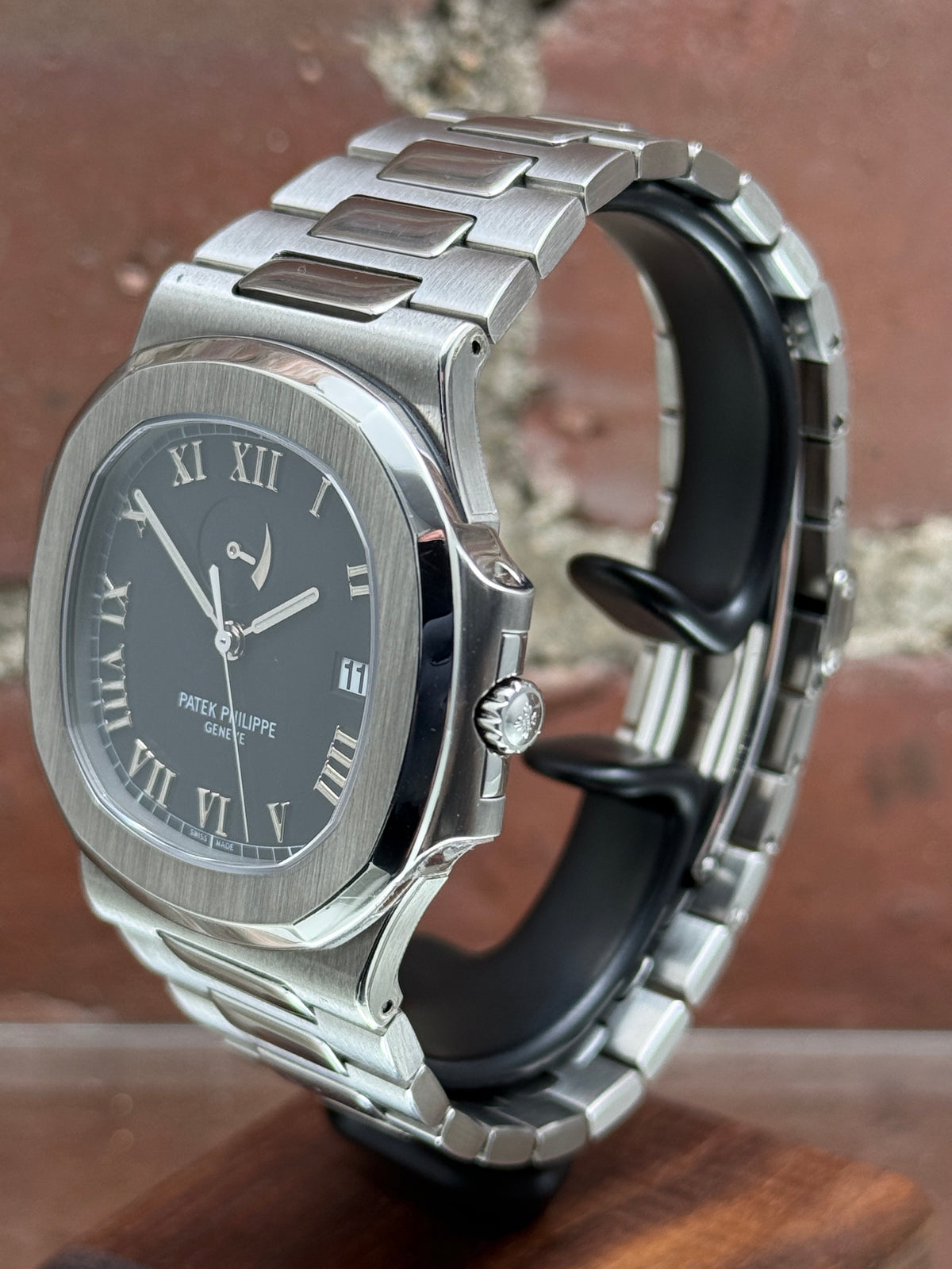 Pre-owned Patek Philippe Nautilus 3710/1A-001 | Steel Black