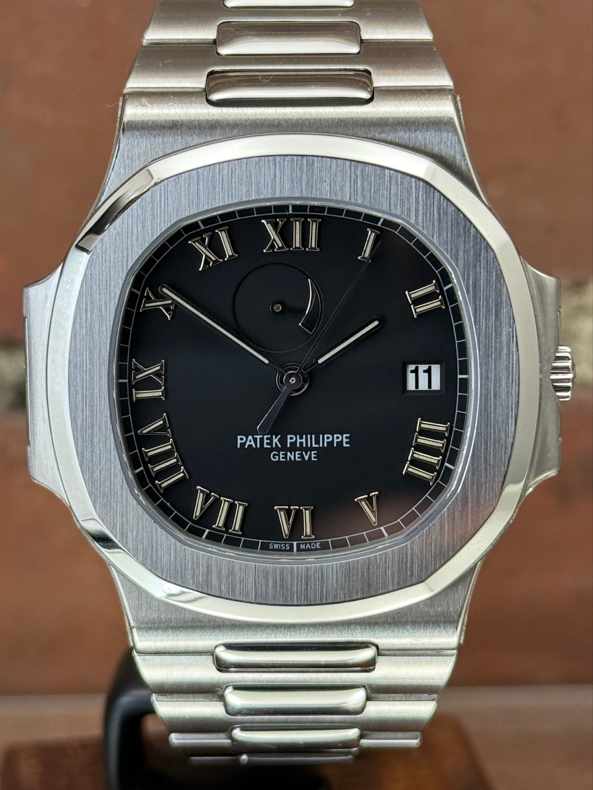 Pre-owned Patek Philippe Nautilus 3710/1A-001 | Steel Black