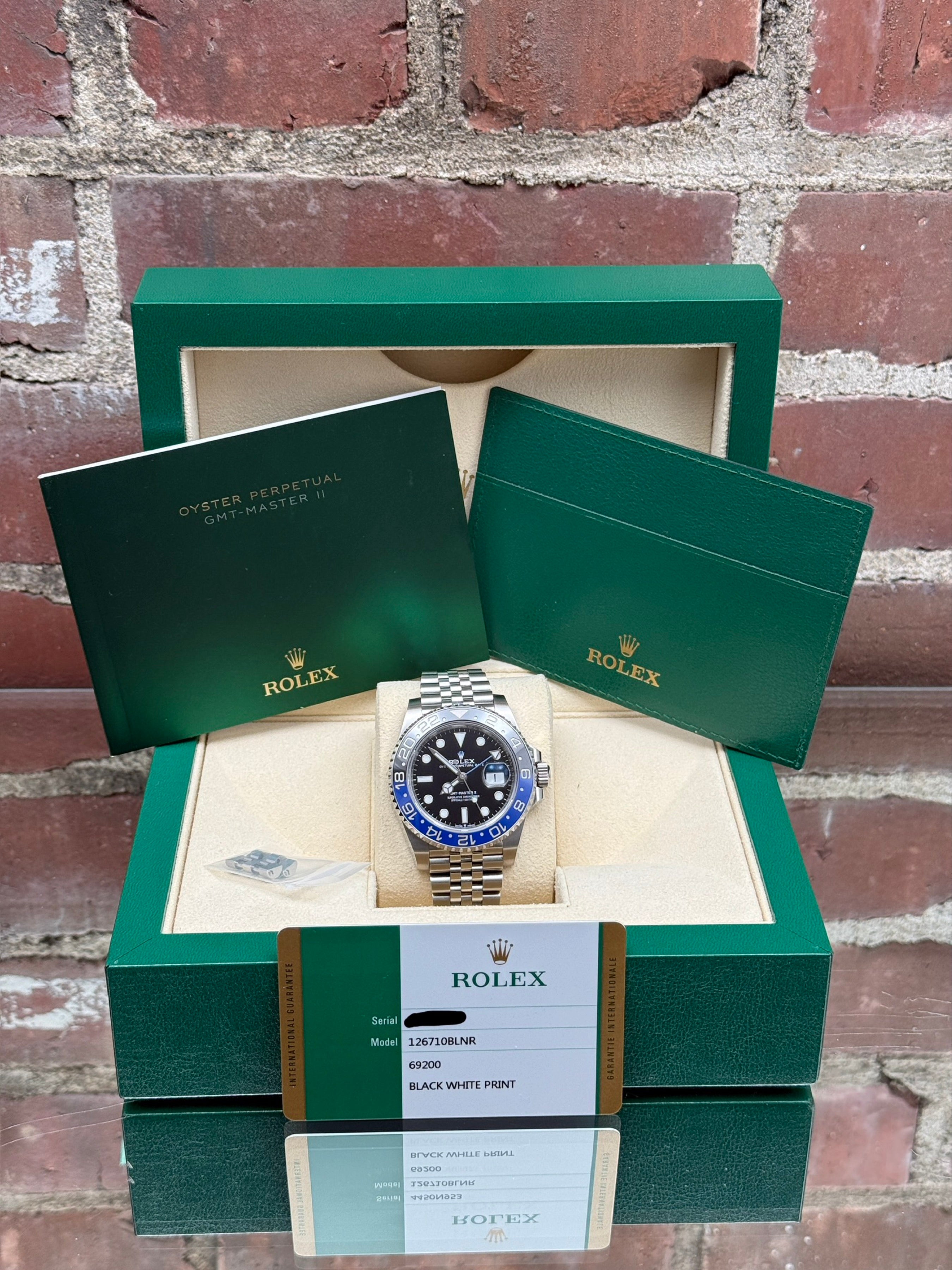 Pre-owned Rolex GMT-Master II 126710BLNR | steel black