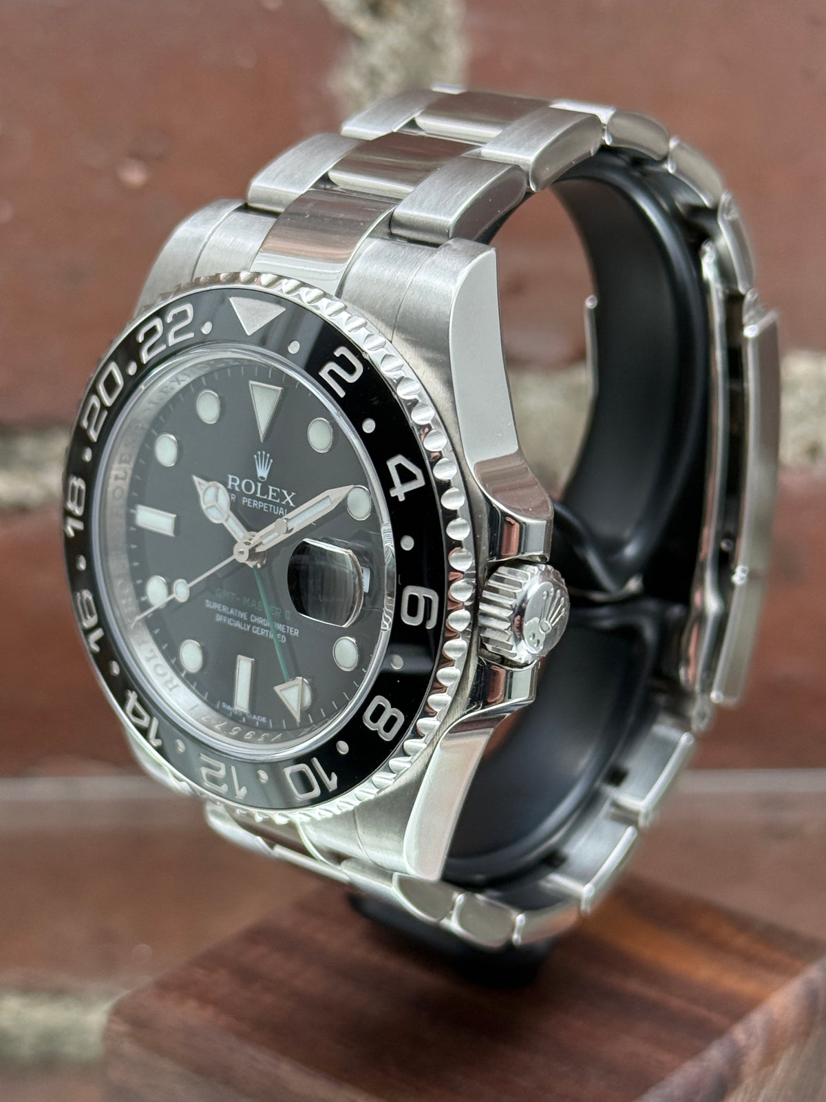 Pre-owned Rolex GMT-Master II 116710LN | Steel Black
