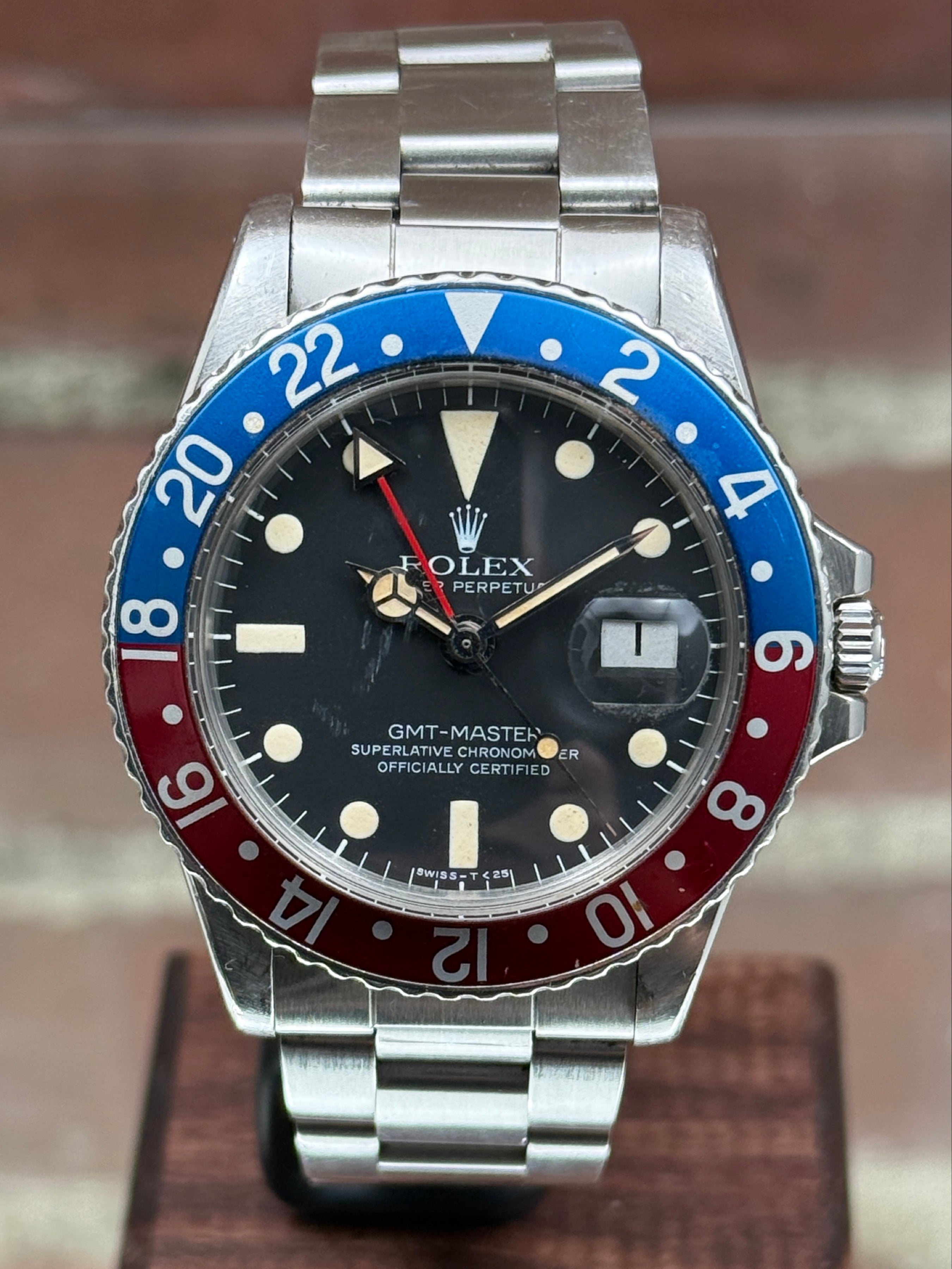 Pre-owned Rolex GMT-Master 1675 | Steel Black