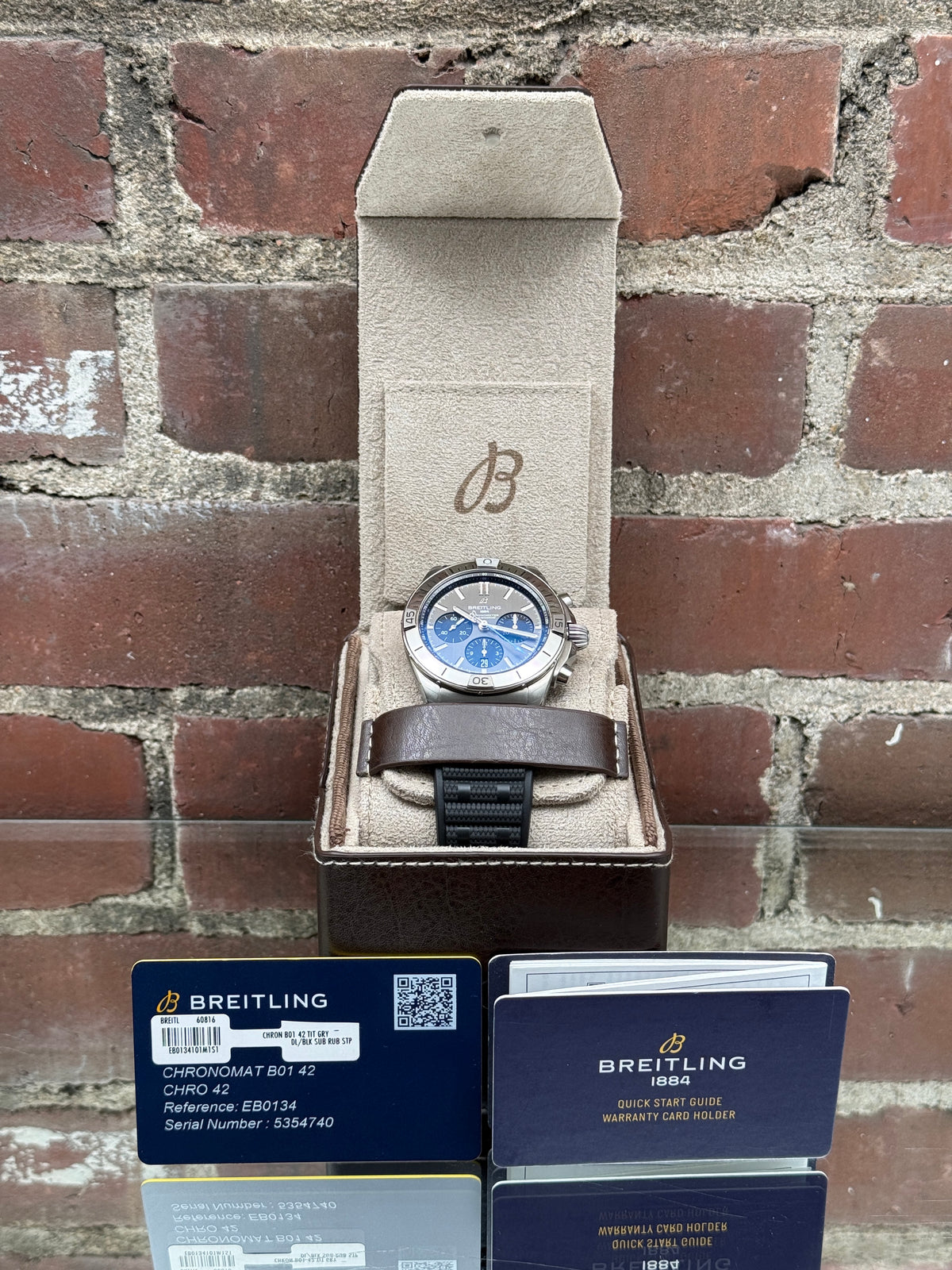 Mint Breitling Chronomat B01 42 EB0134101M1E1 | titanium grey