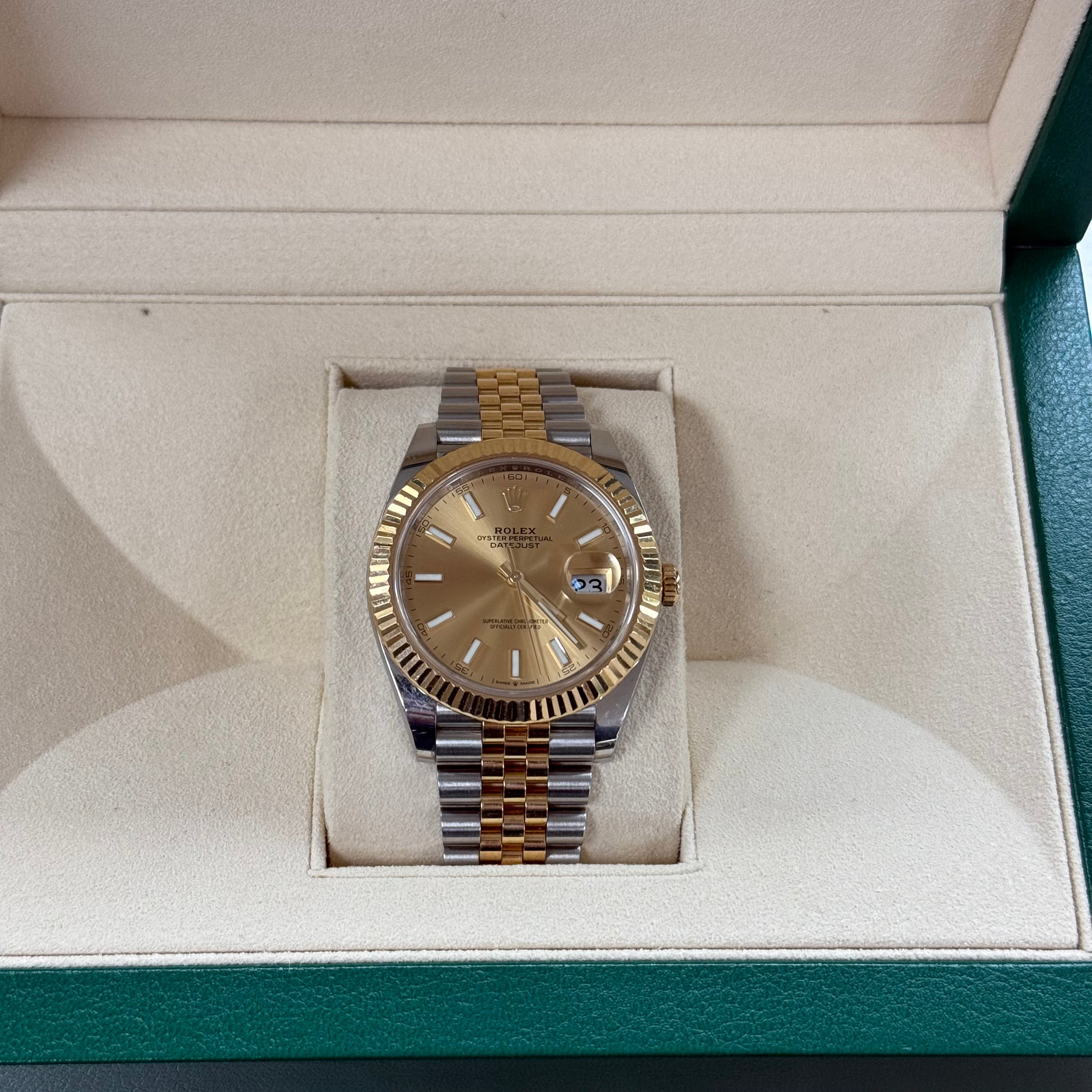 Rolex DateJust 41, Jubilee Champagne Dial (Ref. 126333)