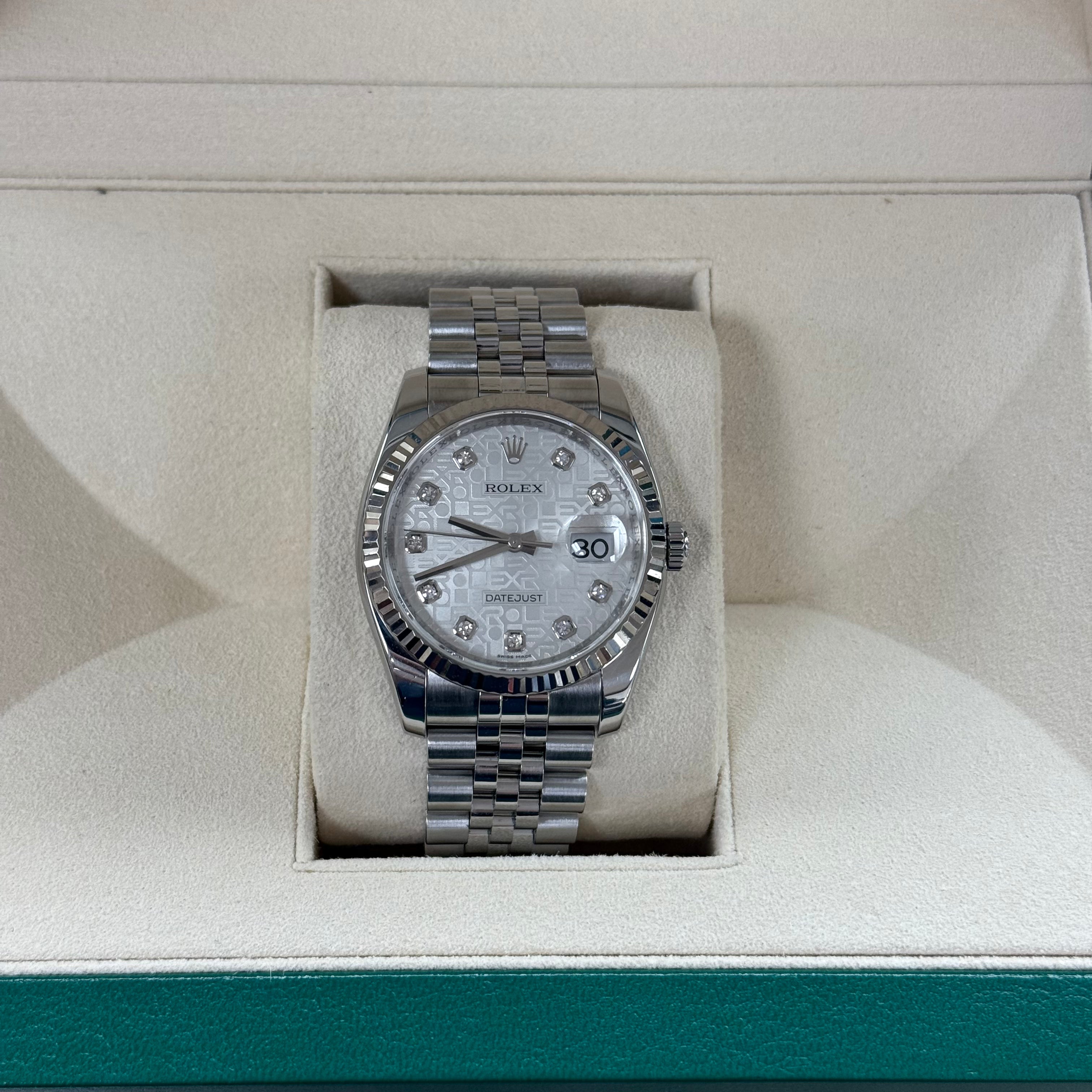 Rolex DateJust 36, Anniversary Diamond Dial on Jubilee (Ref. 116234)