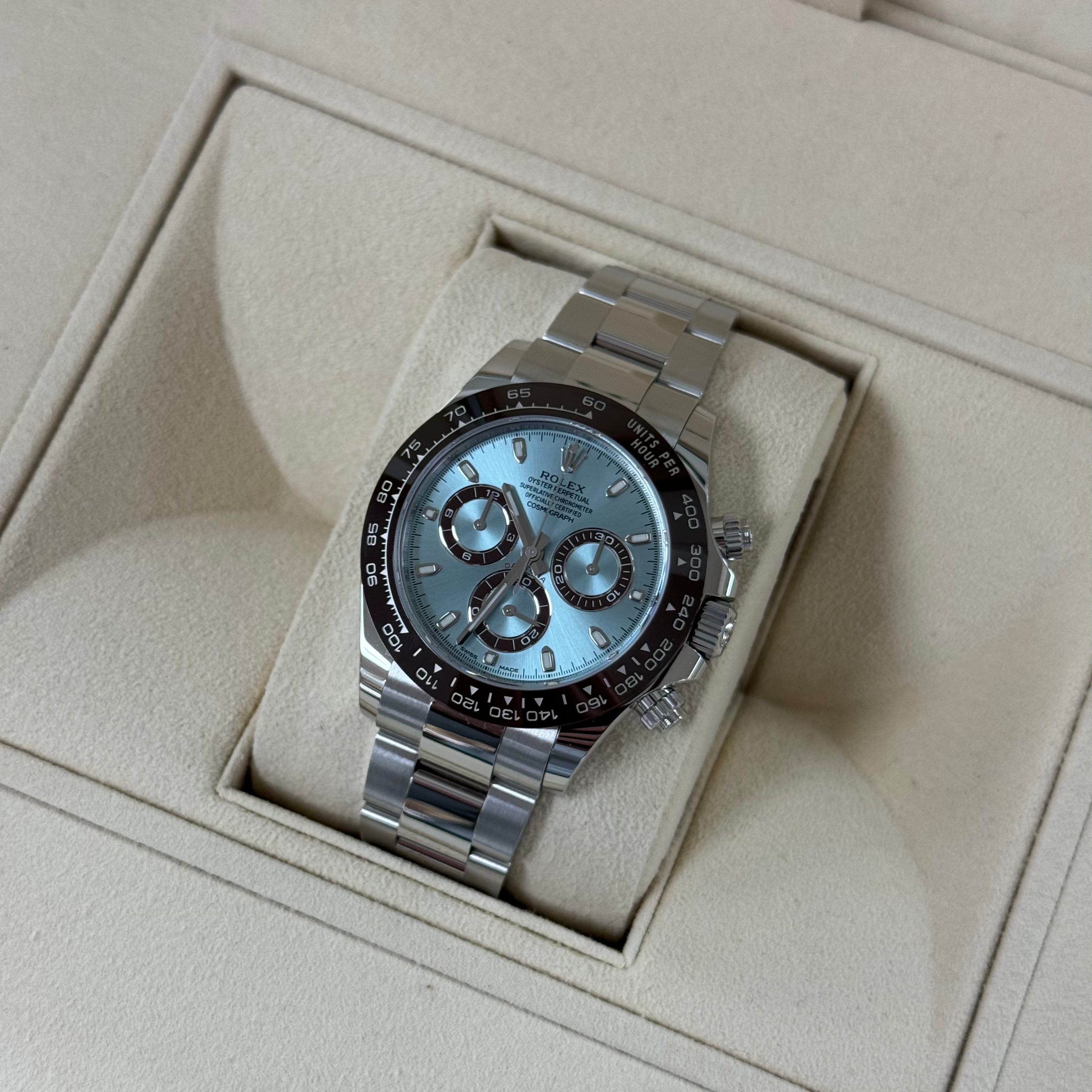 Rolex Cosmograph Daytona Platinum Ice Blue 116506 Watch