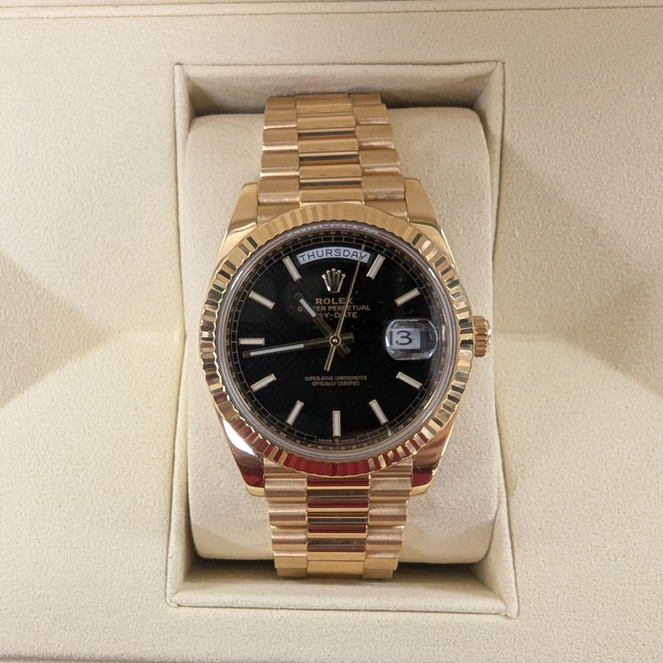 Rolex Day-Date 40 Black Motif (Ref. 228238)