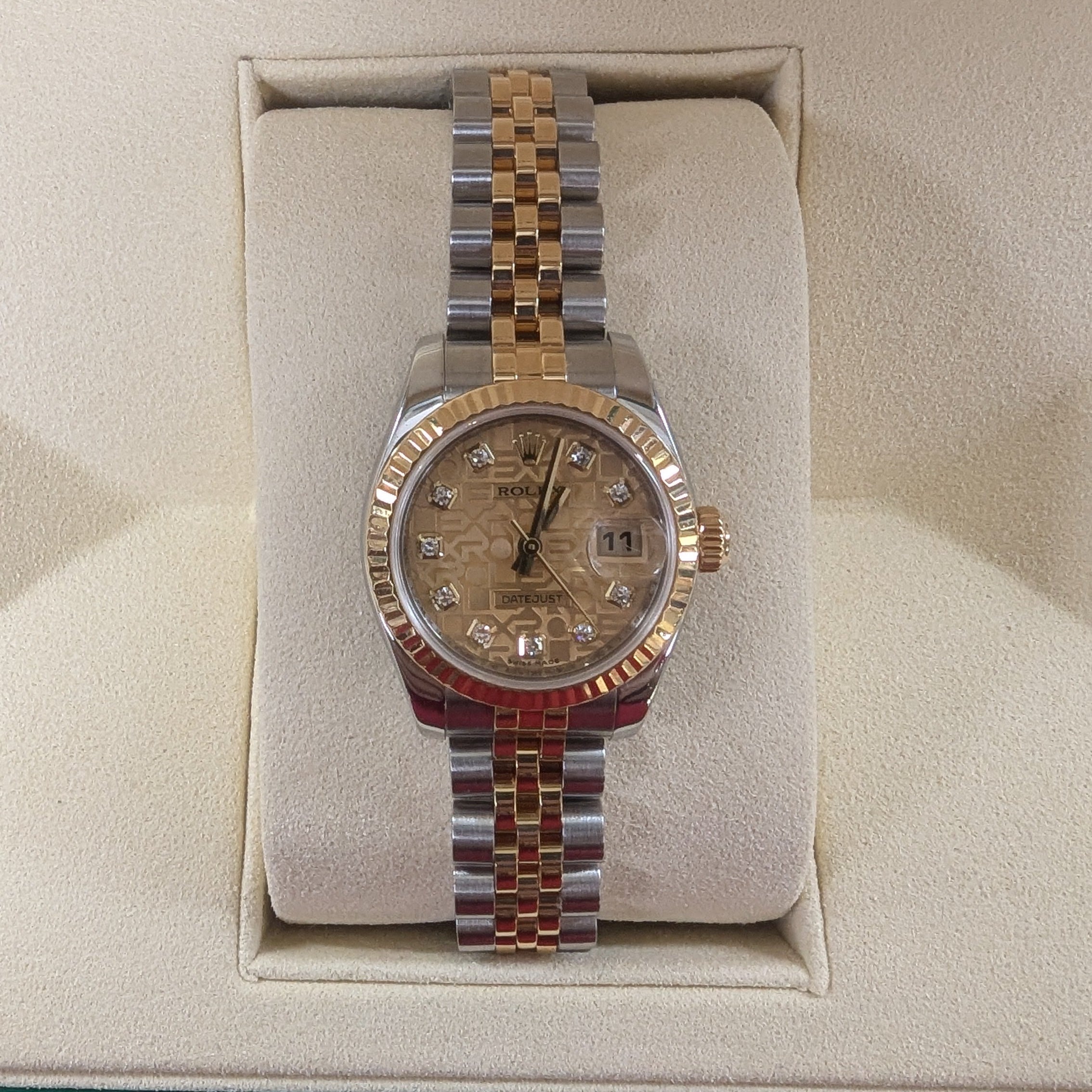Rolex DateJust Two Tone 26mm, Anniversary Diamond Dial (Ref. 179173)
