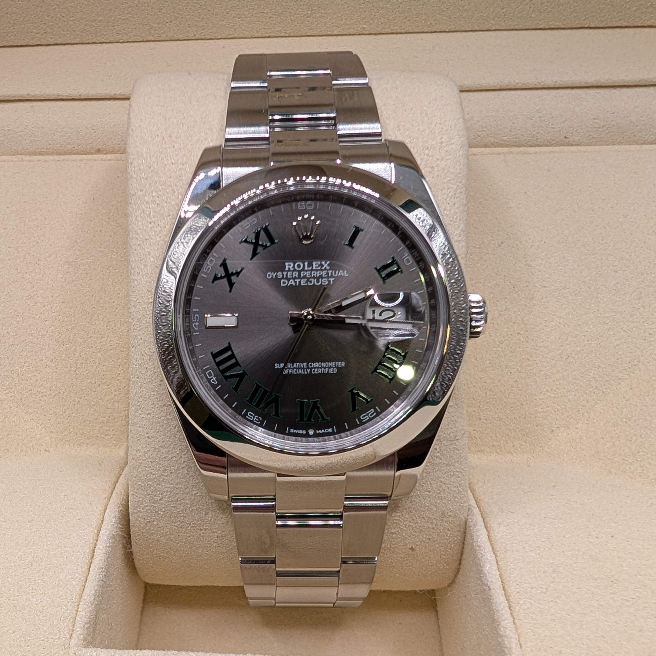 Rolex DateJust 41, "Wimbledon" Dial, Smooth Bezel (Ref. 126300)