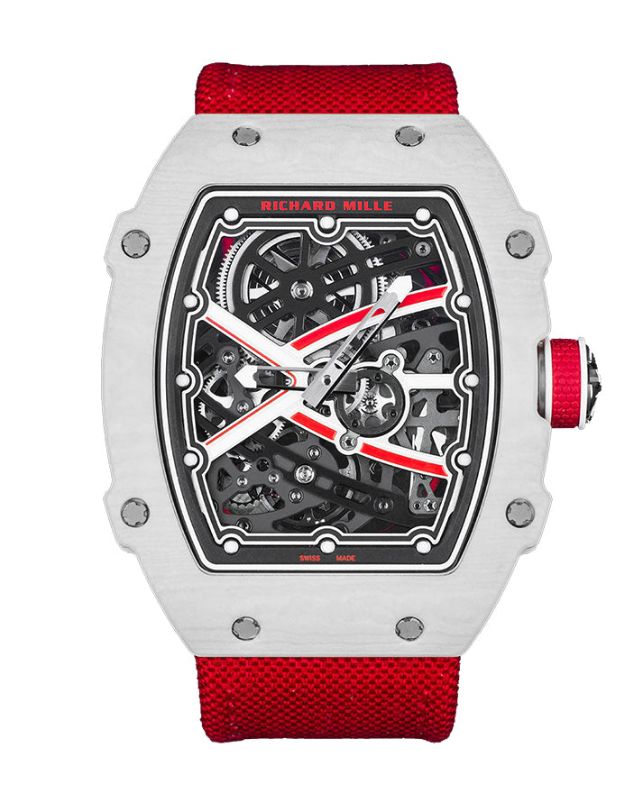 Richard Mille Automatic Winding Charles Leclerc Prototype Red and White Quartz TPT RM 67-02 - Like New