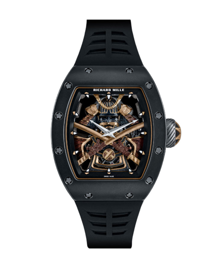 Richard Mille Manual Winding Tourbillon "Samurai" Carbon TPT/Yellow Gold RM 47 - Like New
