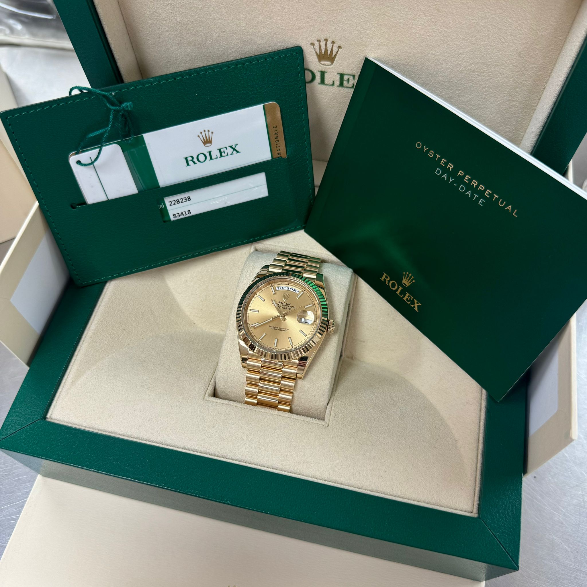 Rolex Daydate 40 President Champagne (Ref. 228238)