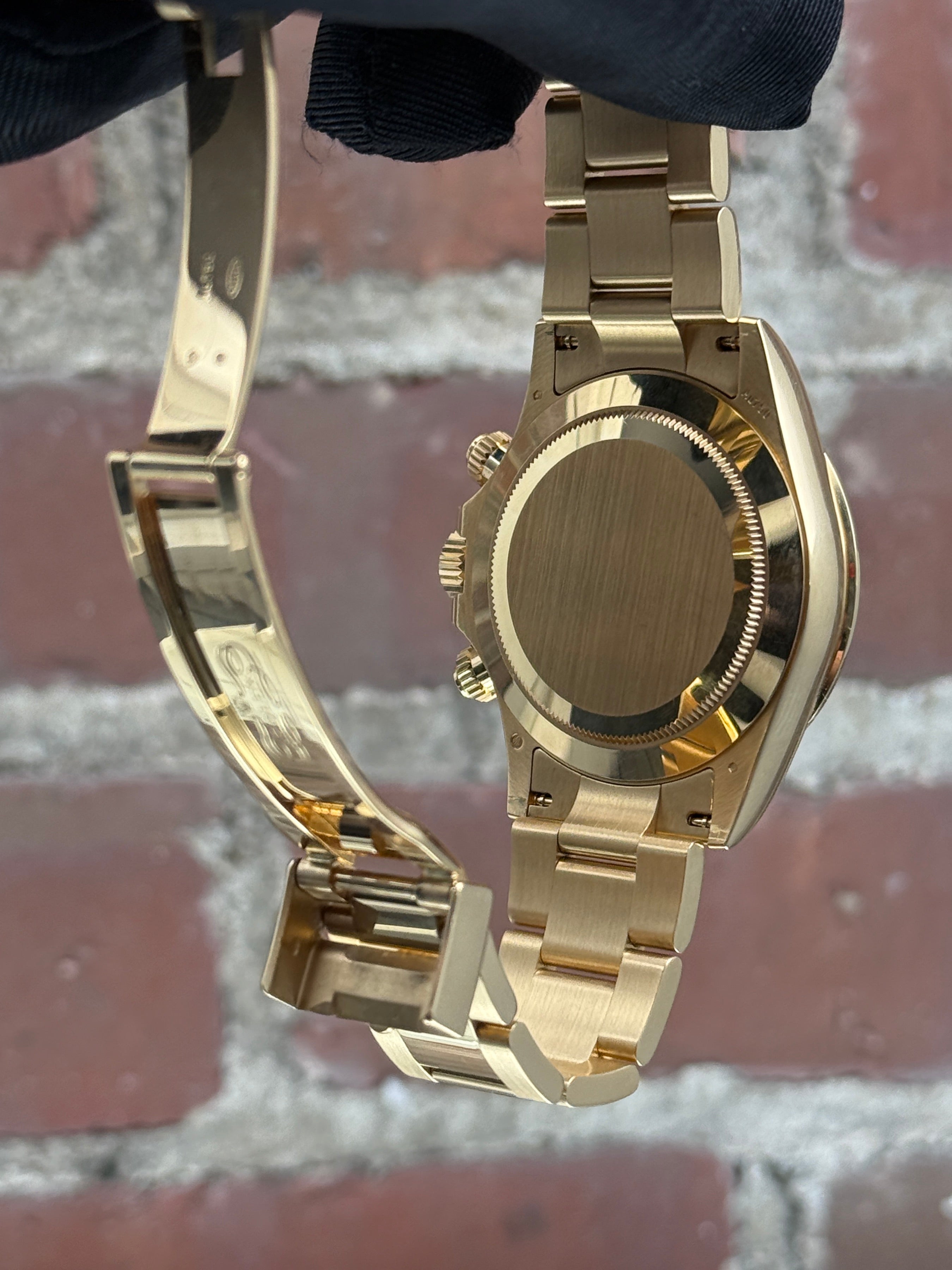Pre-owned Rolex Daytona 116508 | Yellow gold Green