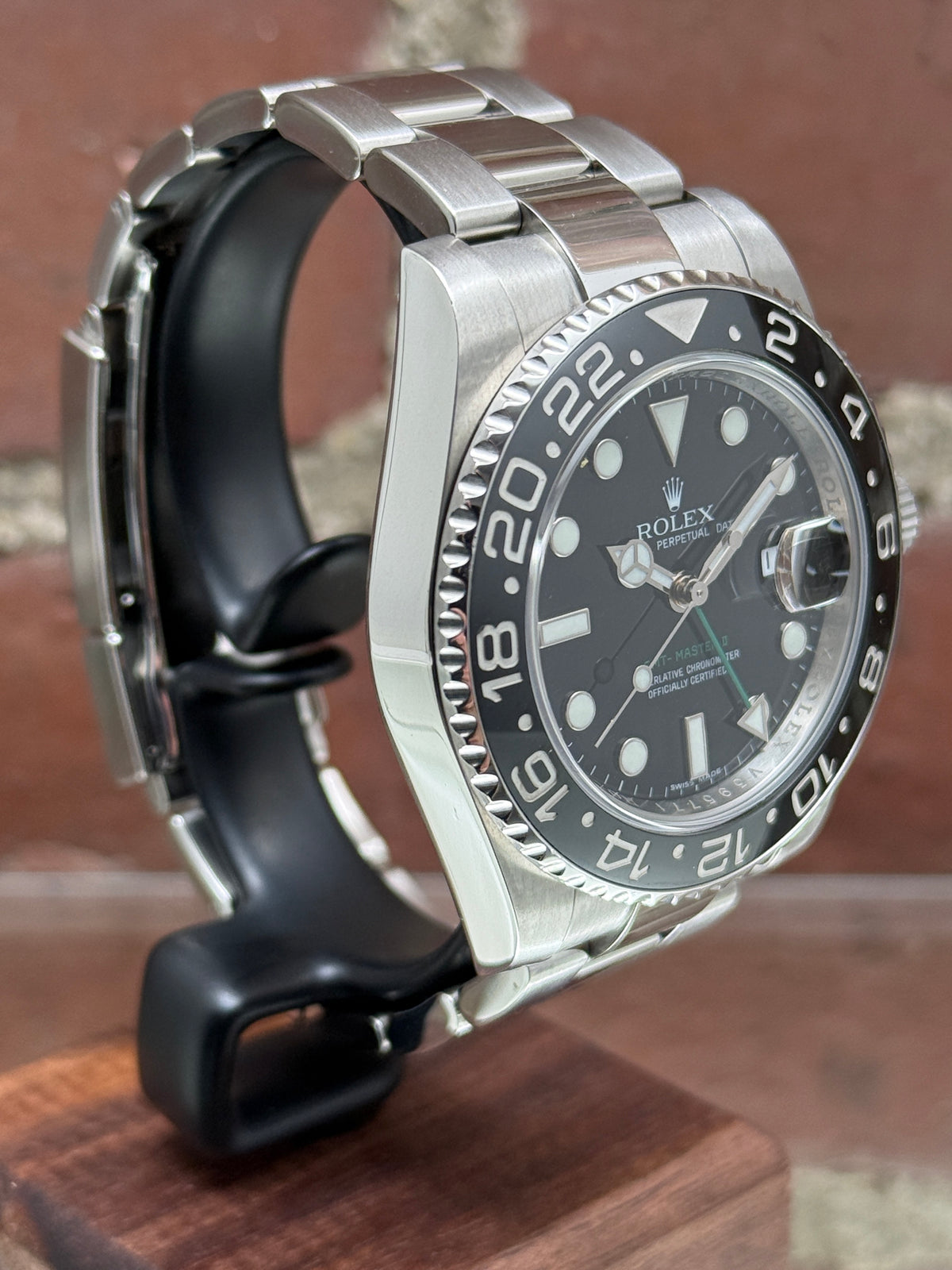 Pre-owned Rolex GMT-Master II 116710LN | Steel Black
