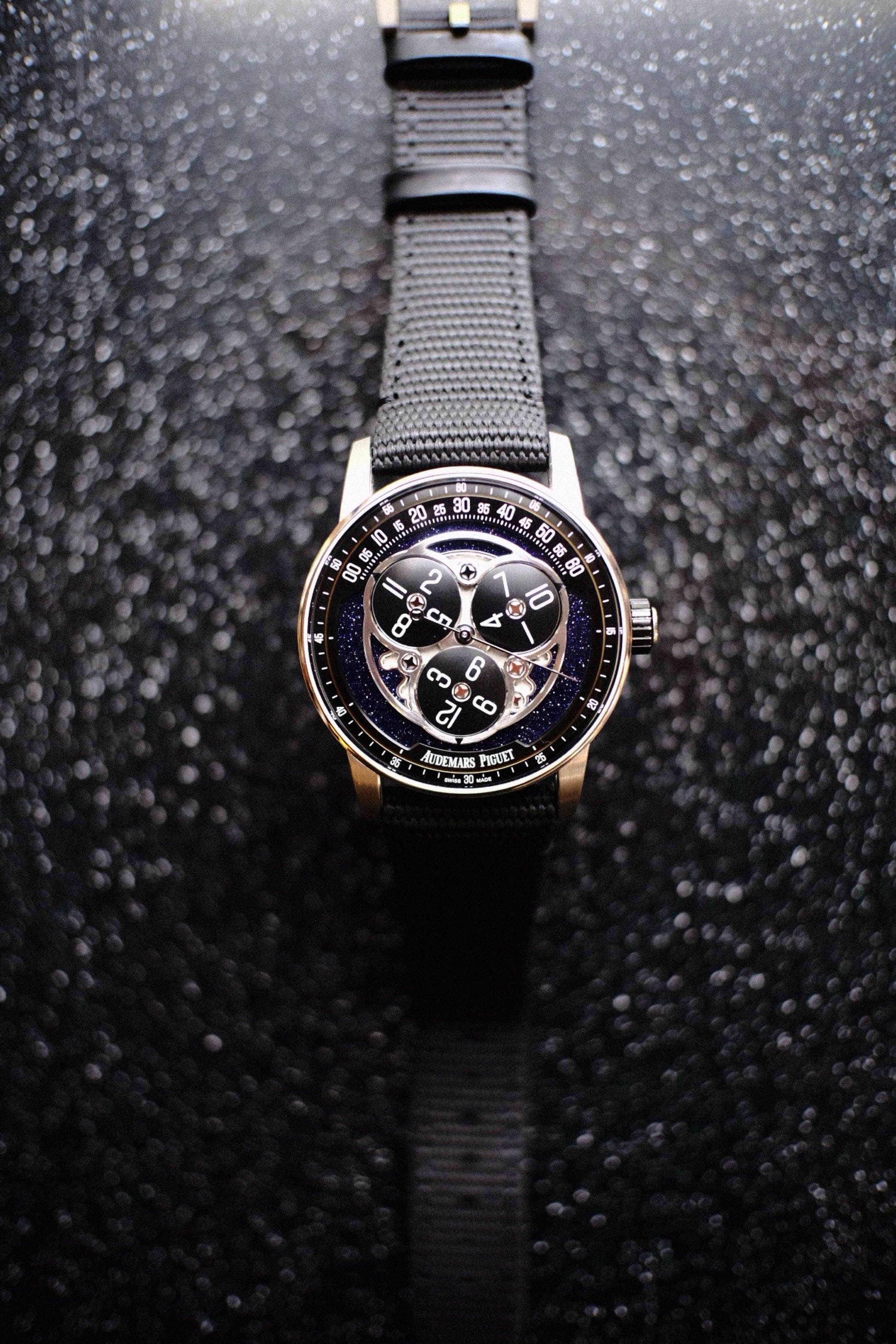Pre-owned Audemars Piguet Code 11.59 Starwheel 41mm 15212NB.OO.A002KB.01 | White gold Blue
