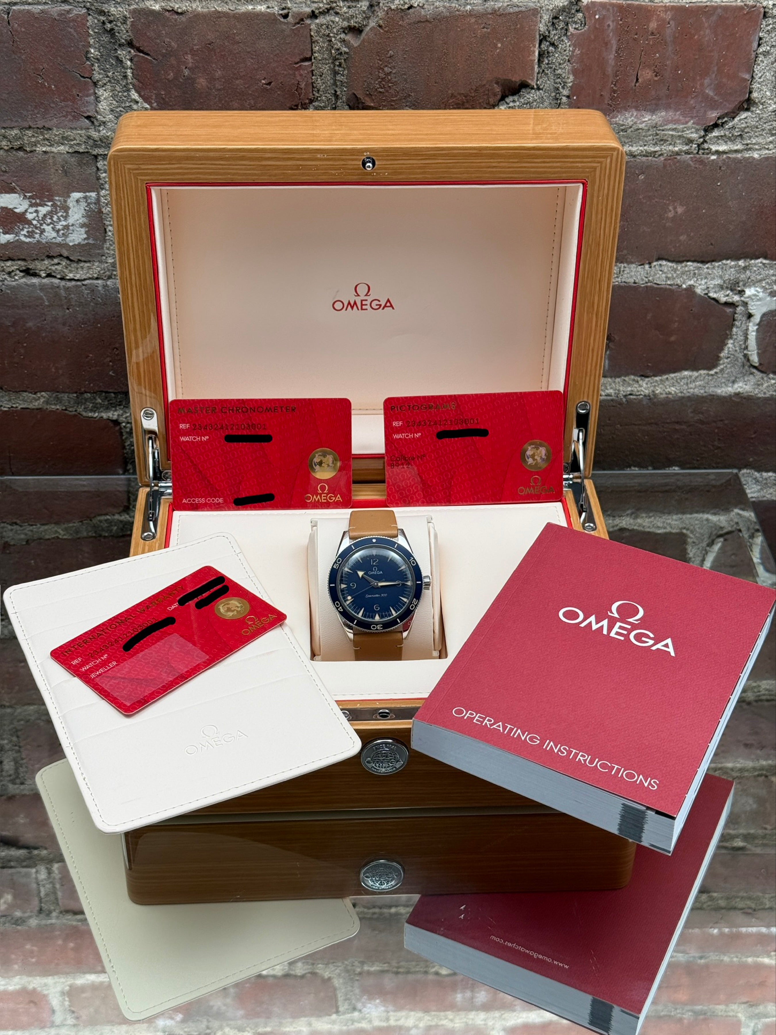 Pre-owned Omega Seamaster 300 Co-Axial Master Chronometer 234.32.41.21.03.001 | steel blue