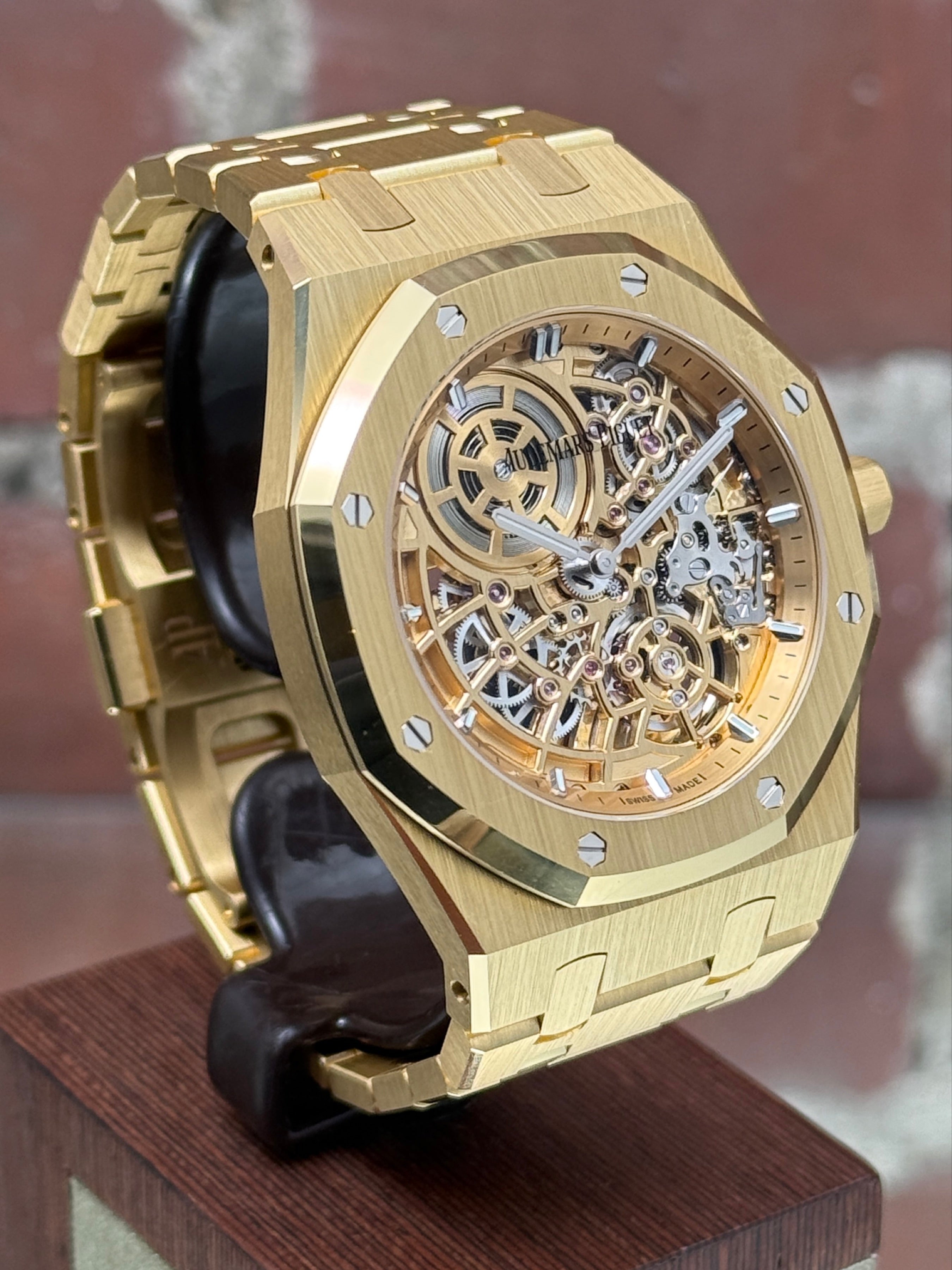Audemars Piguet "jumbo" Extra-thin Openworked Royal Oak