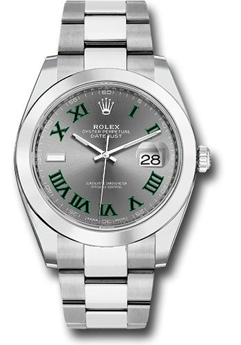 Rolex Datejust 41 Slate Green Roman Dial 126300