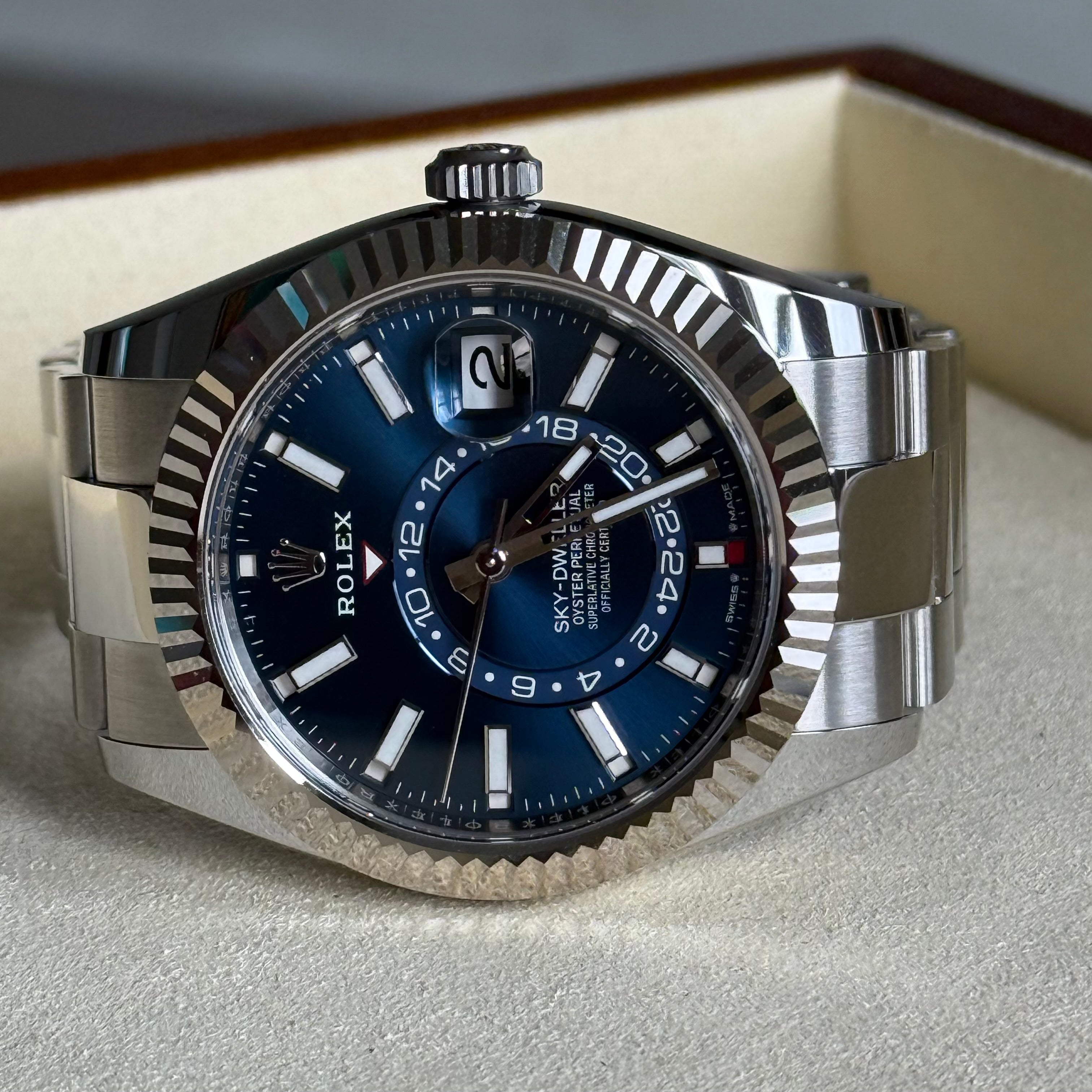Rolex SkyDweller Blue Index Dial 336934