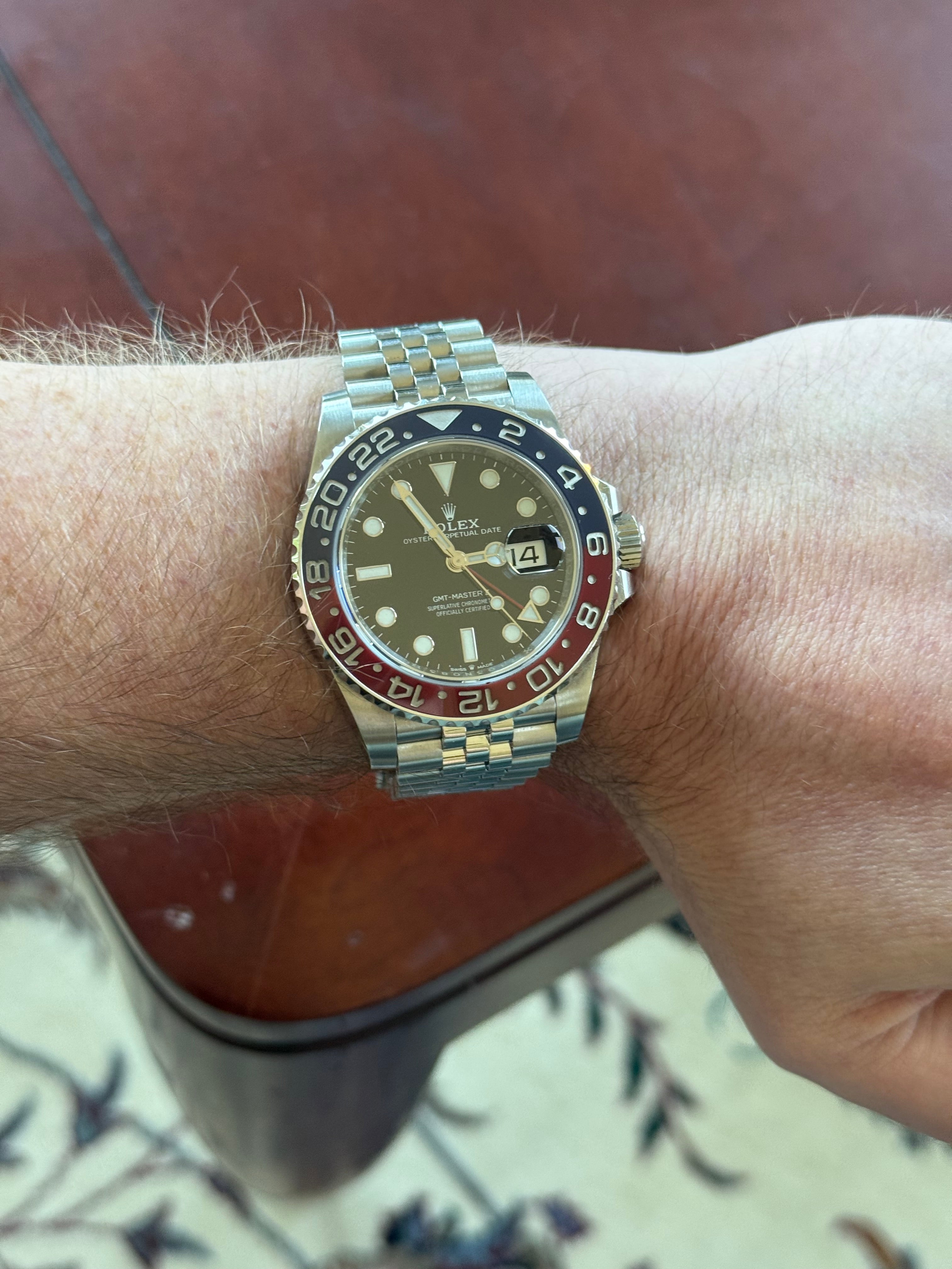 Rolex GMT-Master II Pepsi Black Dial 126710BLRO