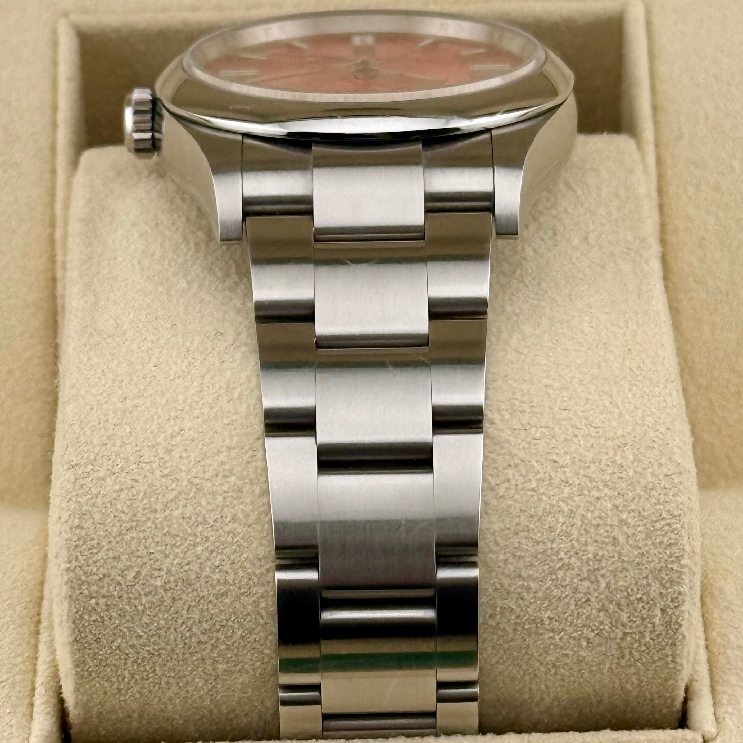 Rolex Oyster Perpetual 36 Coral Red Index Dial 126000