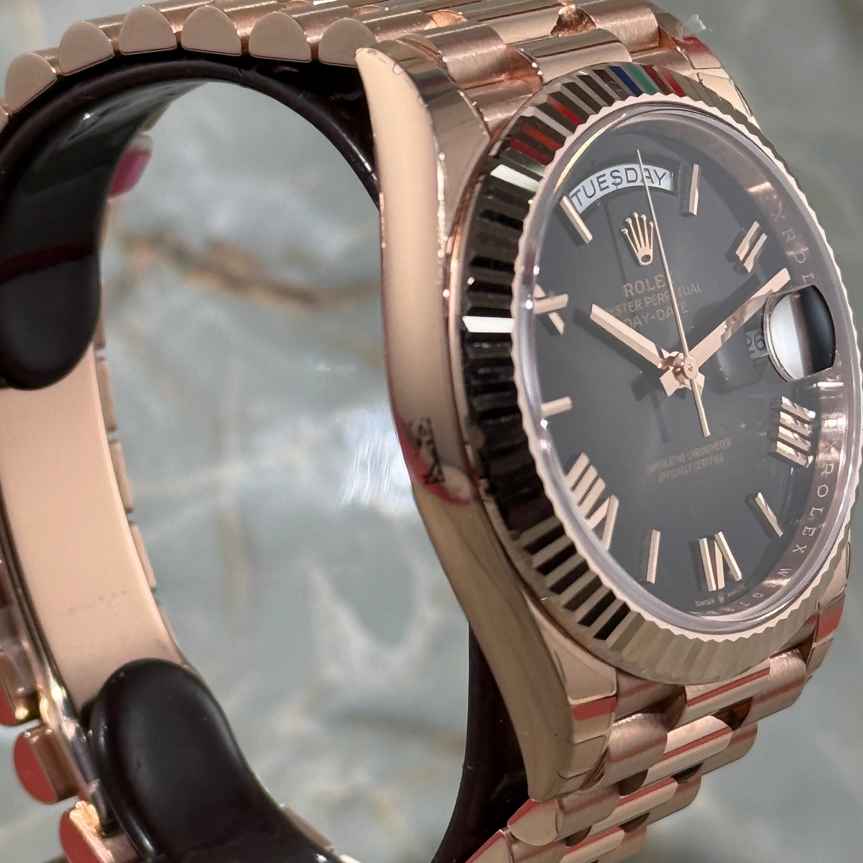 Rolex Day-Date 40 Slate Ombre Roman Dial 228235