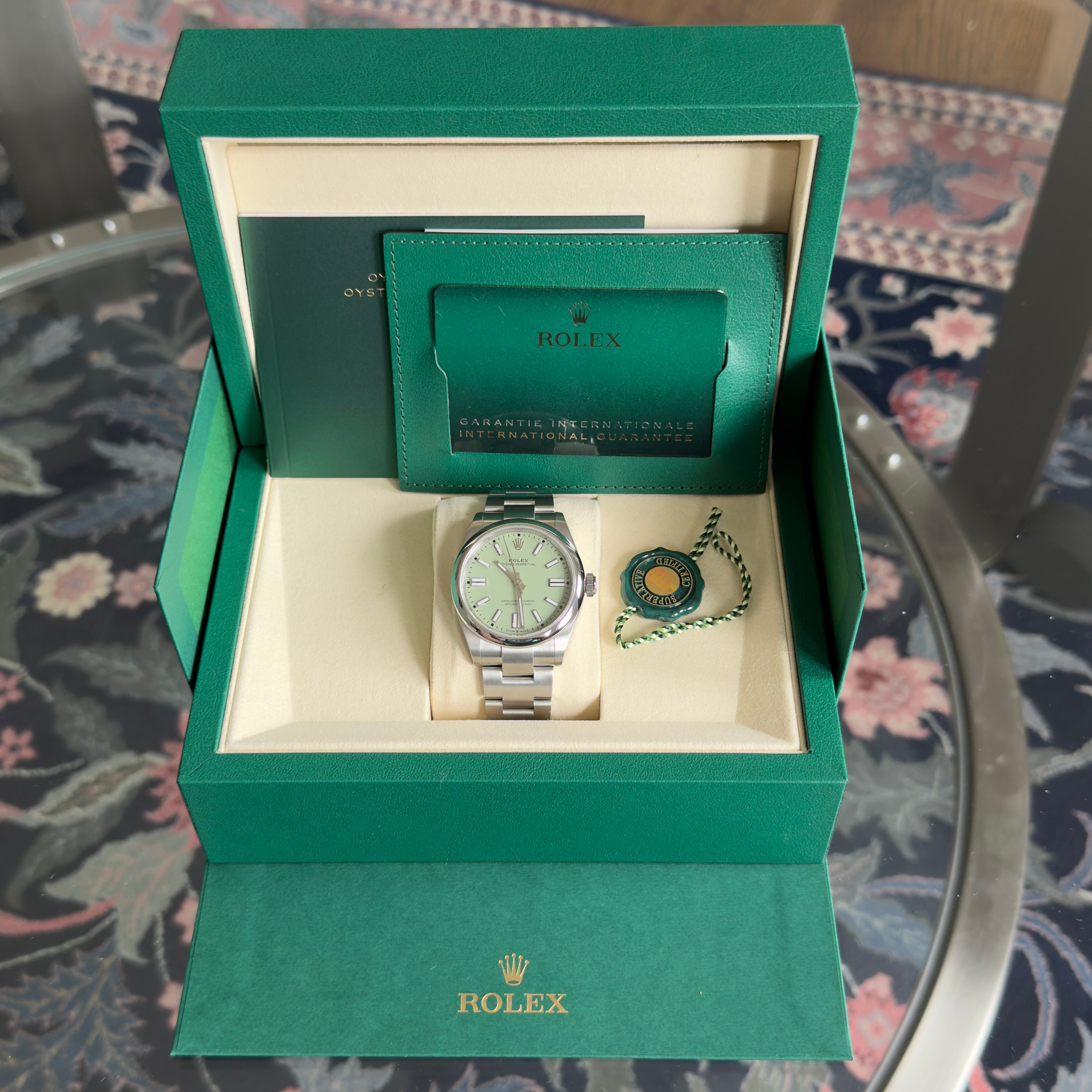 Rolex Oyster Perpetual Pistachio Dial 134300