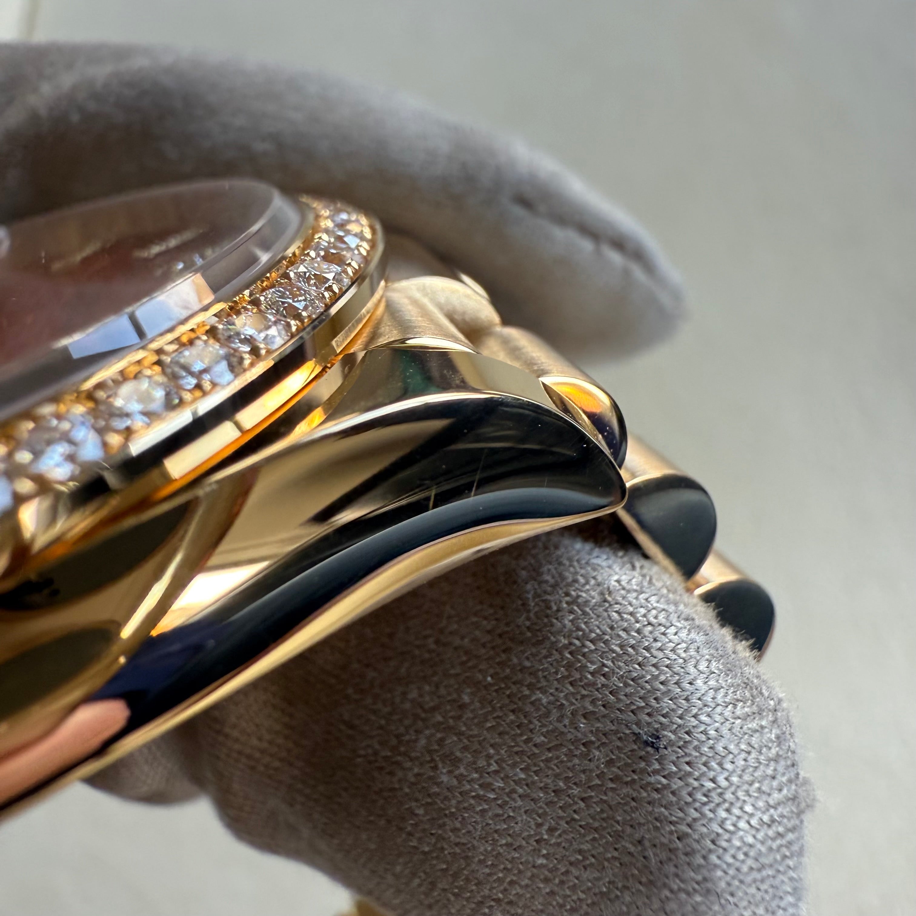 Rolex Day-Date 36 Carnelian Diamond Index Roman 9 Dial 128348rbr