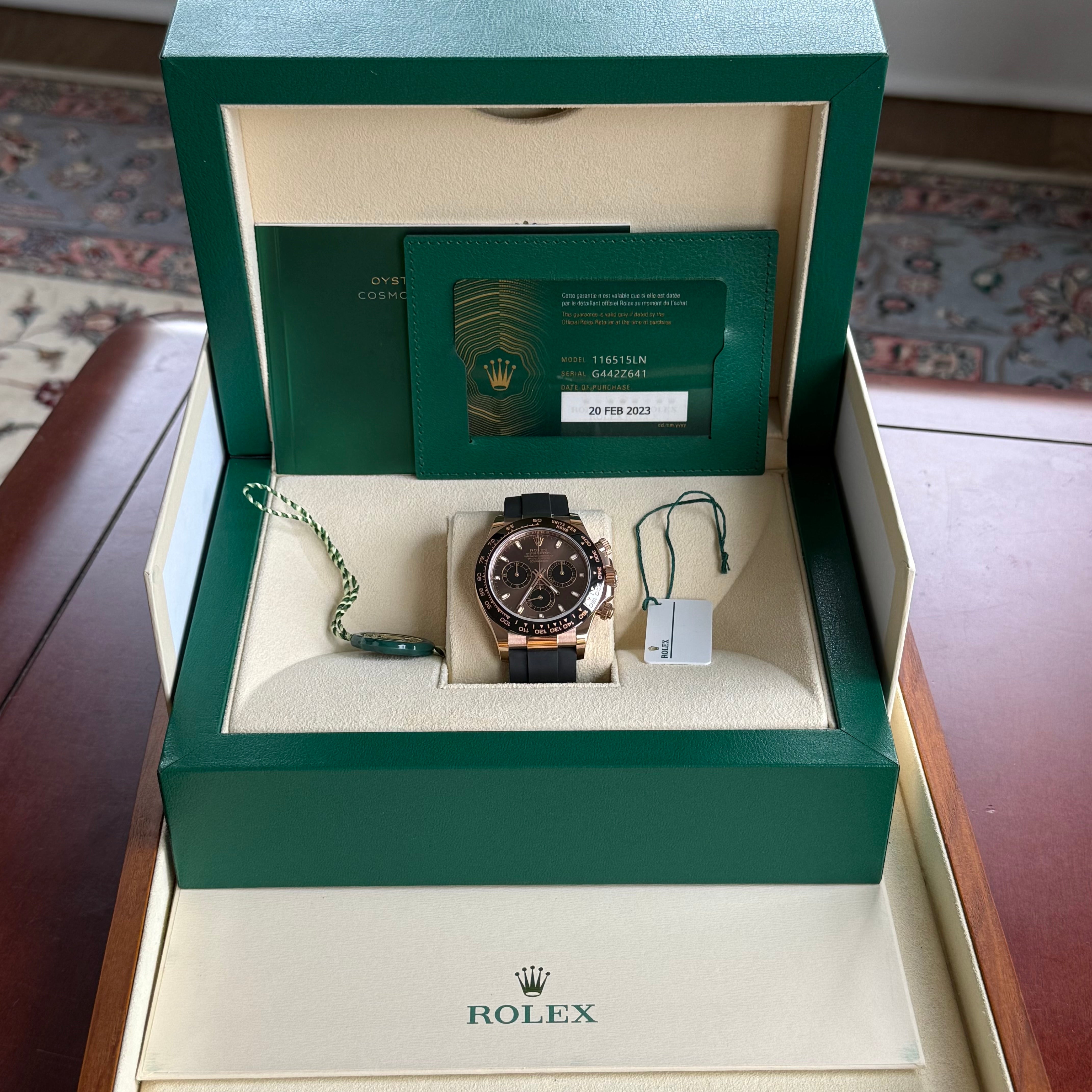Rolex Daytona Chocolate Index Dial 116515LN