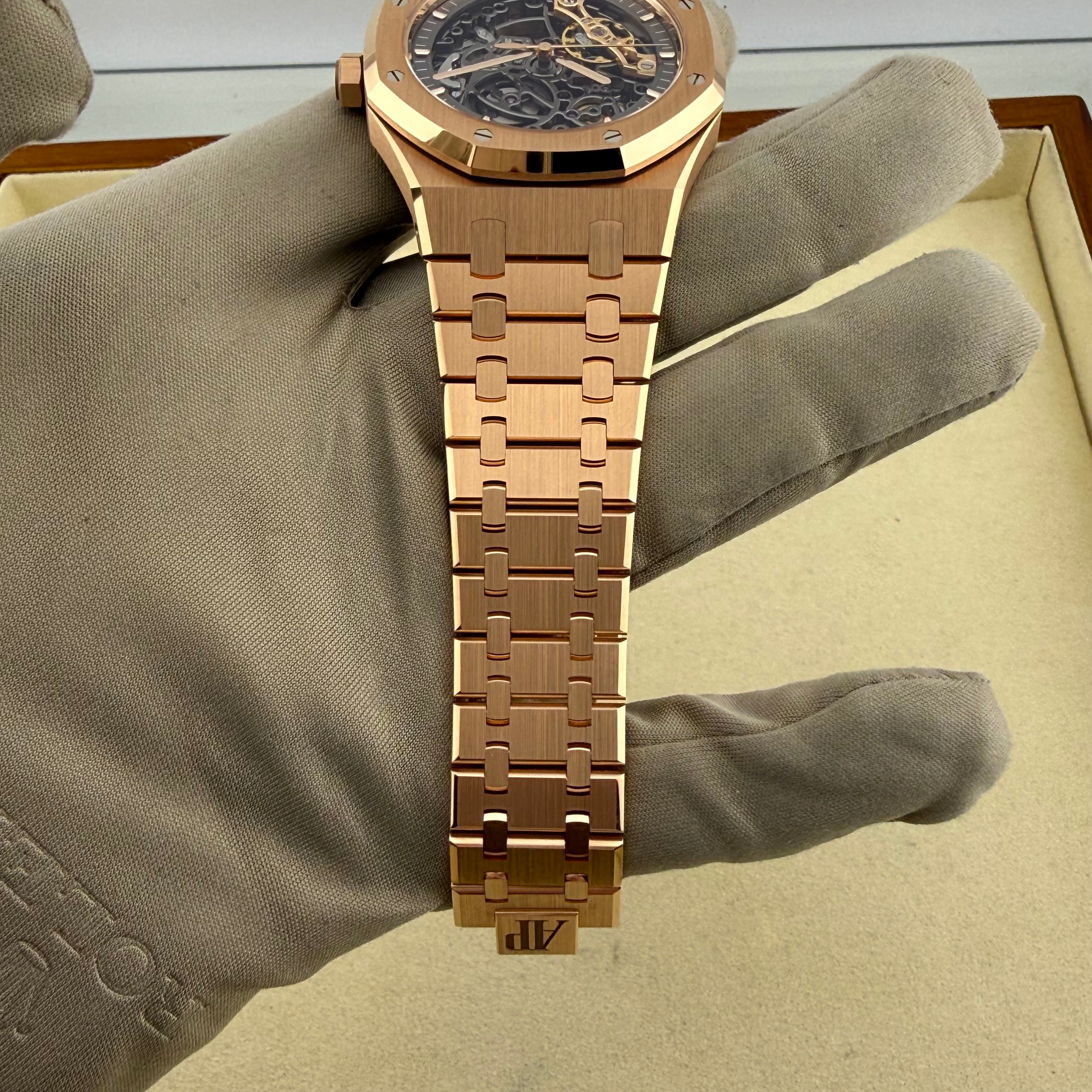 Audemars Piguet Royal Oak Double Balance Wheel Openworked Skeleton Dial 15407OR.OO.1220OR.01