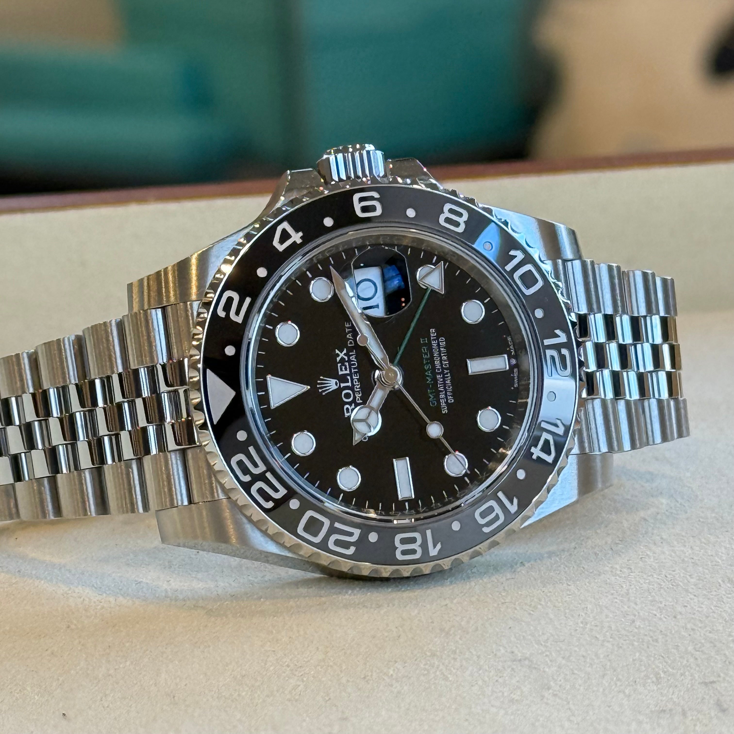 Rolex GMT-Master II Bruce Wayne Black Dial 126710GRNR
