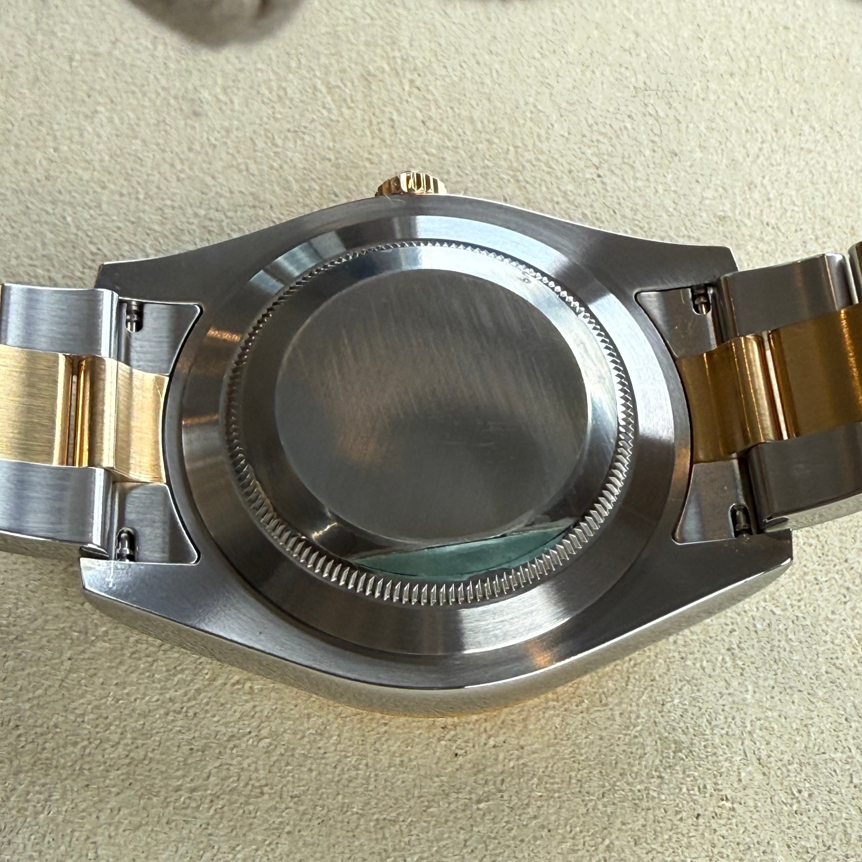Rolex Datejust II Slate Green Roman Marker at 9 Dial 116333