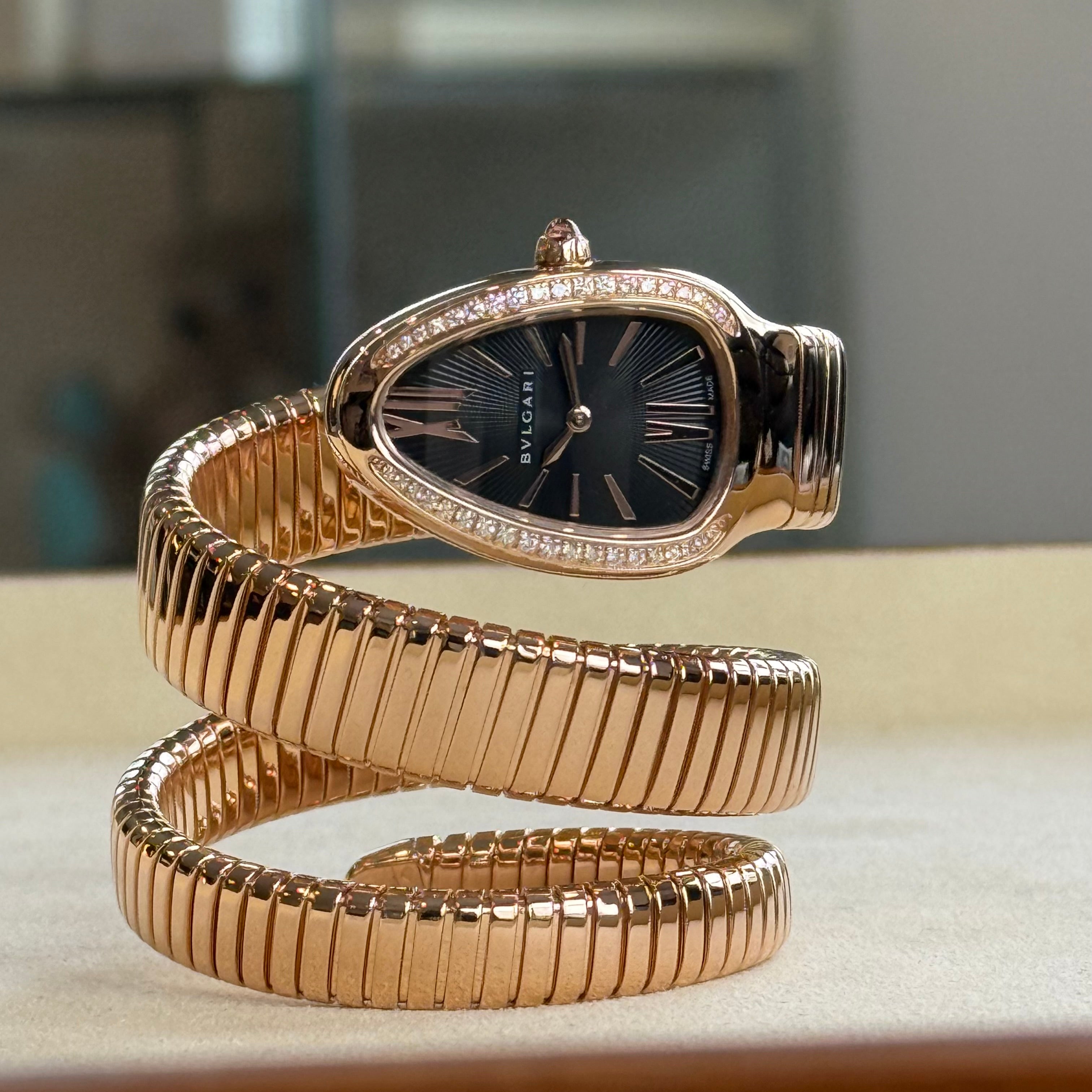 Bvlgari Serpenti Tubogas Black Dial 101814