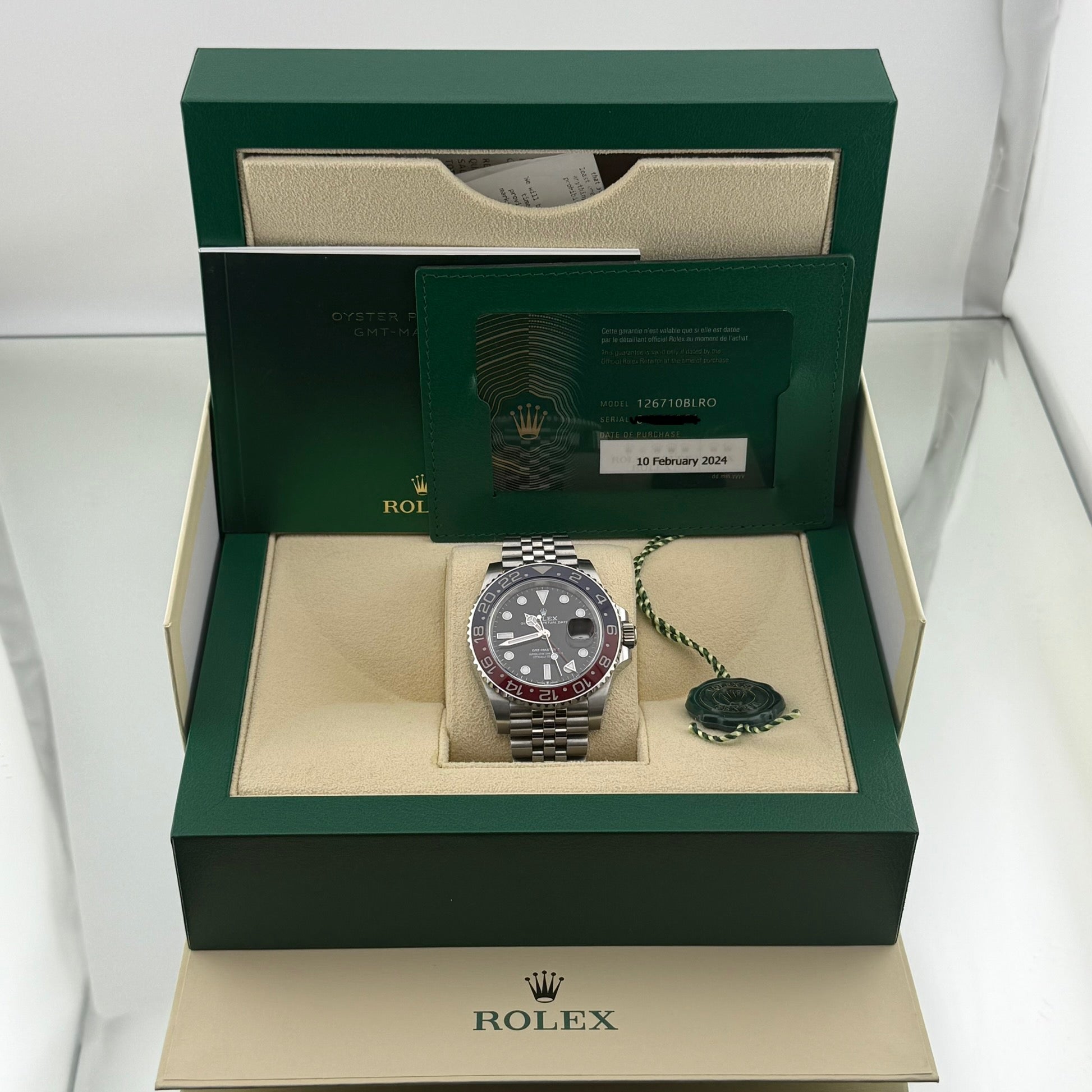 Rolex GMT-Master II Pepsi Black Dial 126710BLRO