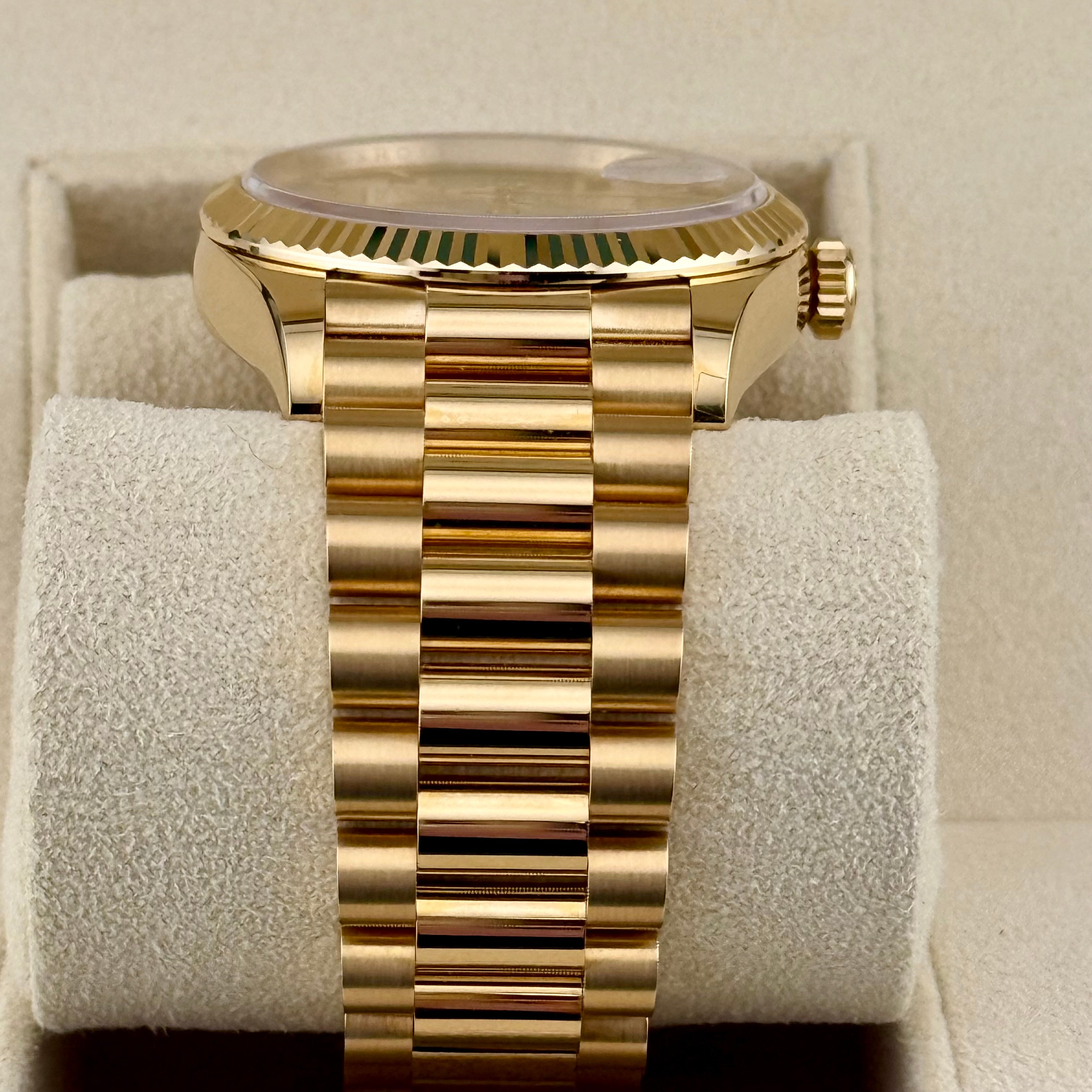 Rolex Day-Date 36 Champagne Index Dial 128238