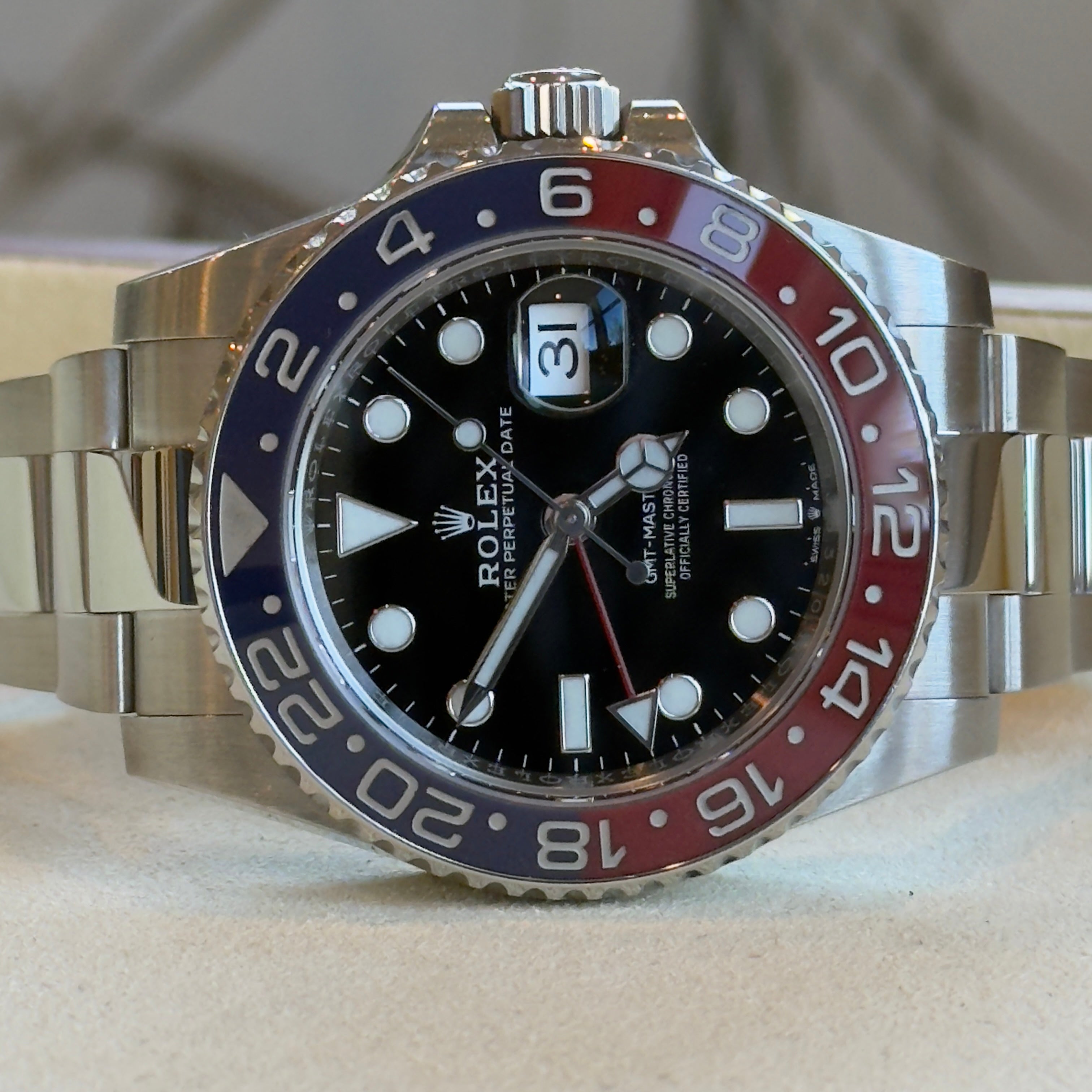Rolex GMT-Master II Pepsi Black Dial 126710BLRO
