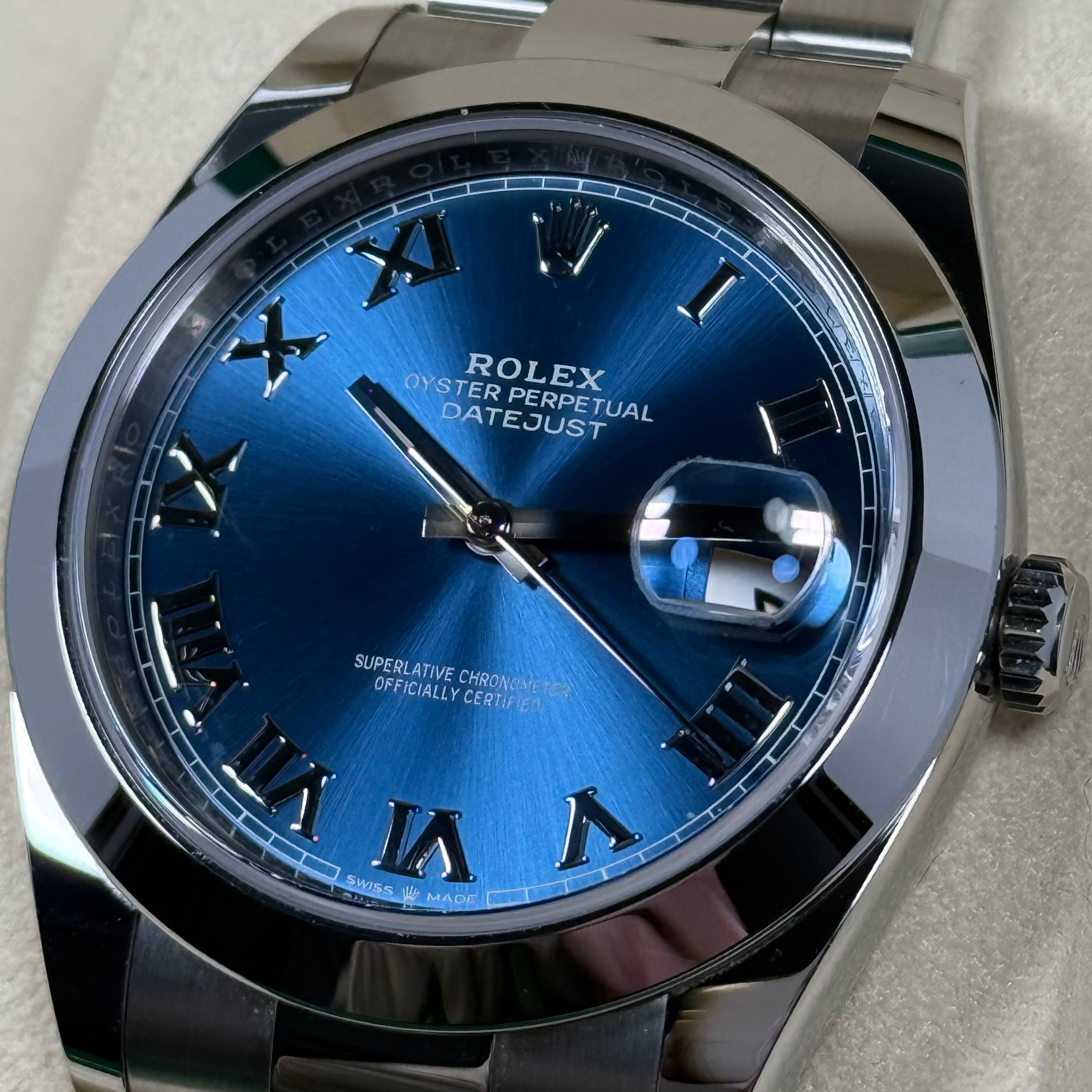 Rolex Datejust 41 Blue Roman Dial 126300